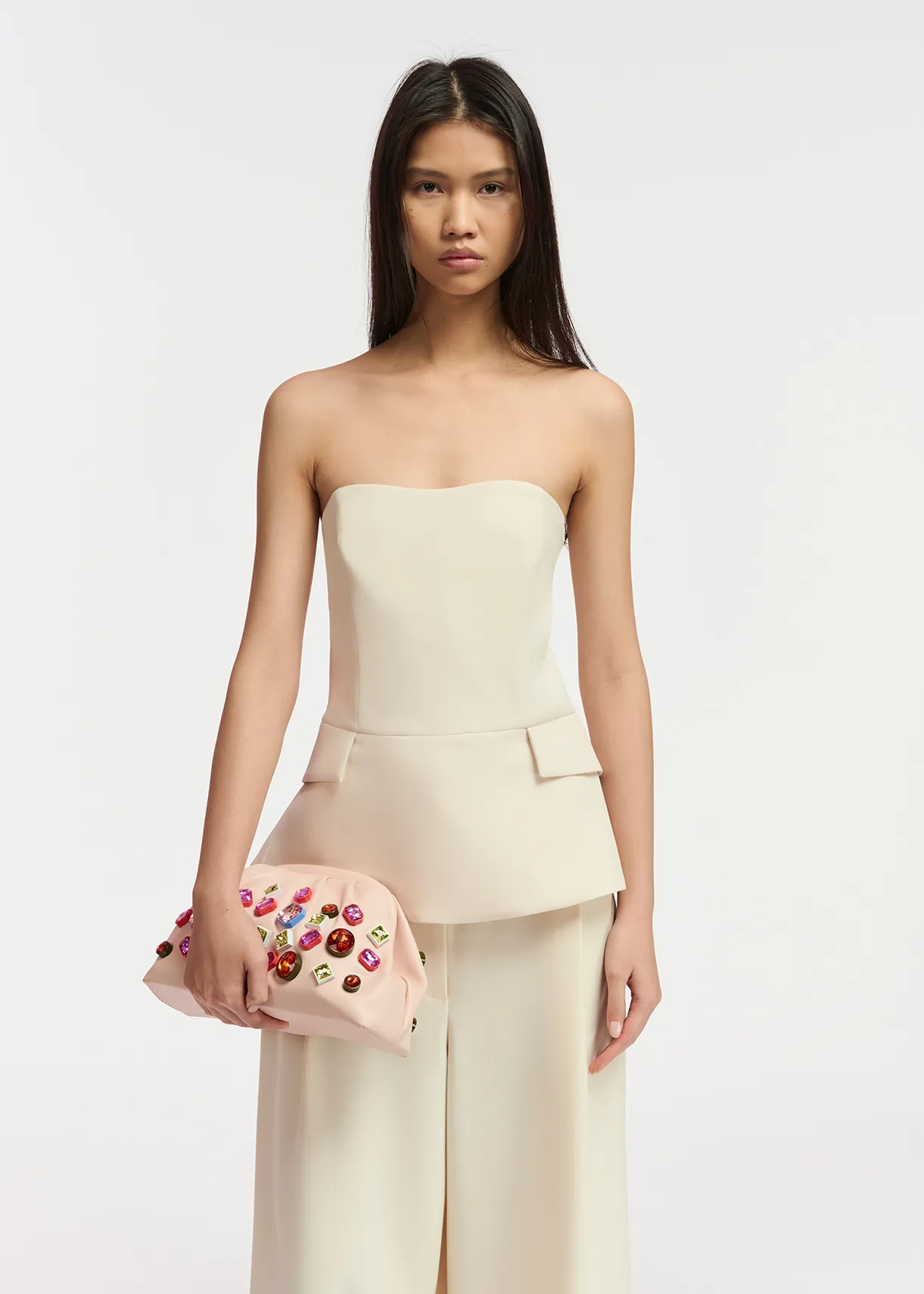 Ecru bustier top