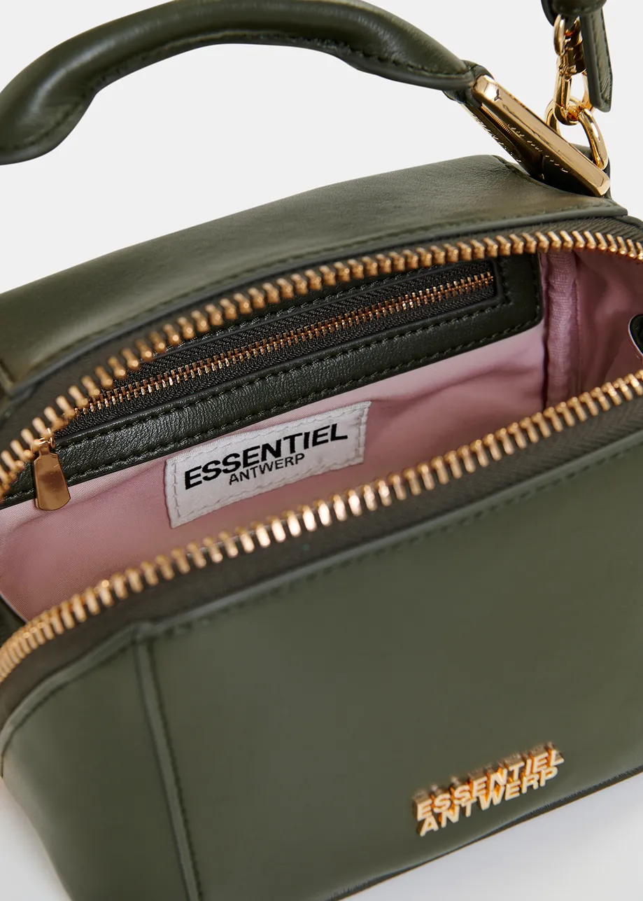 Black leather mini bag