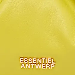 Yellow leather pouch