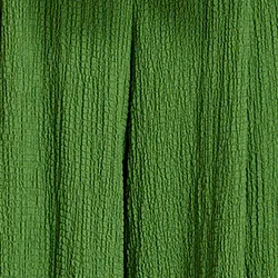 Dark green wide-leg seersucker pants