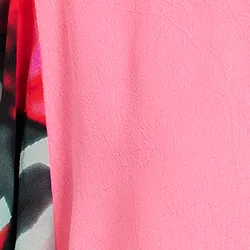 Neon pink shirt with printed sleeves