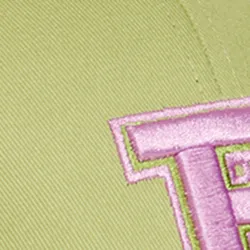 Light green embroidered baseball cap