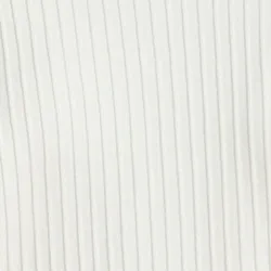 Off-white knitted sweater with fitted waist