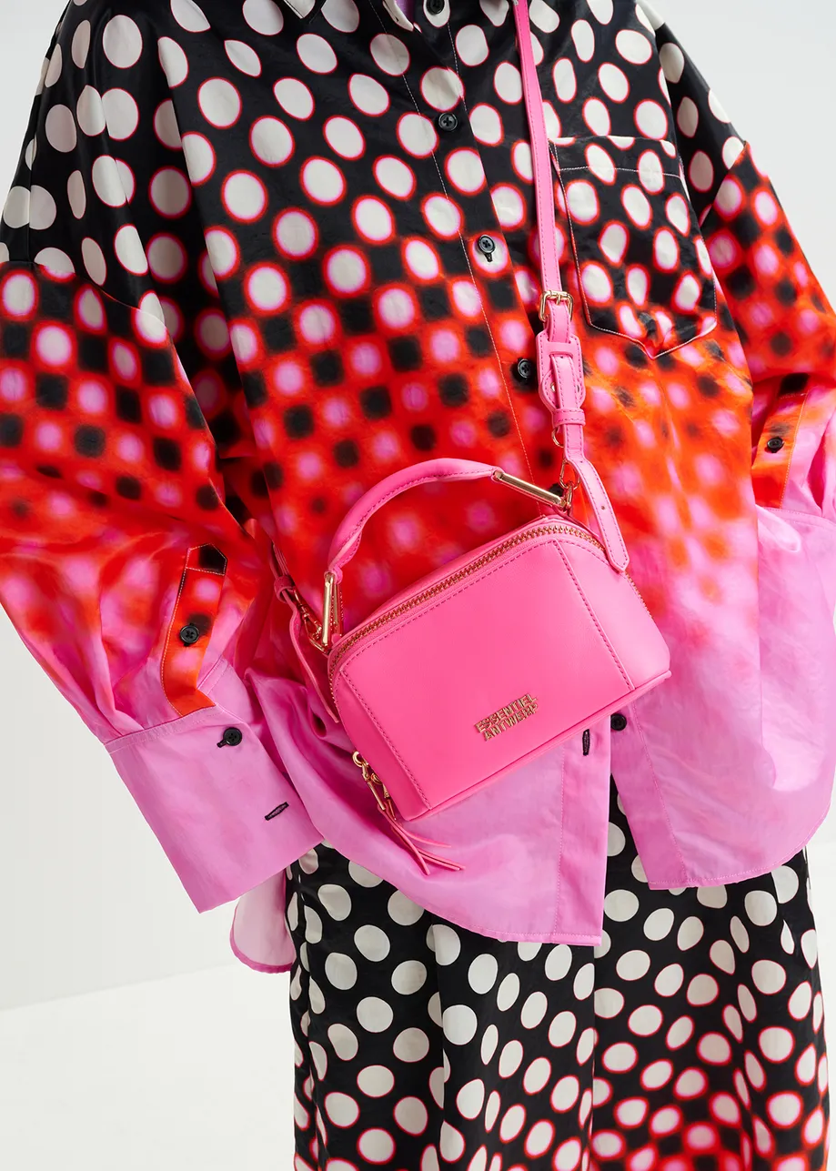 Black leather mini bag