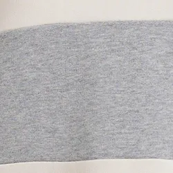 Grey and off-white striped organic cotton sweatshirt