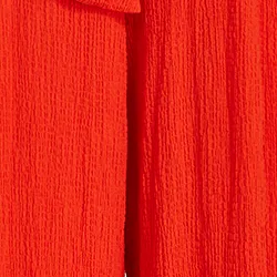 Red wide-leg seersucker pants