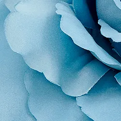 Blue flower-shaped brooch