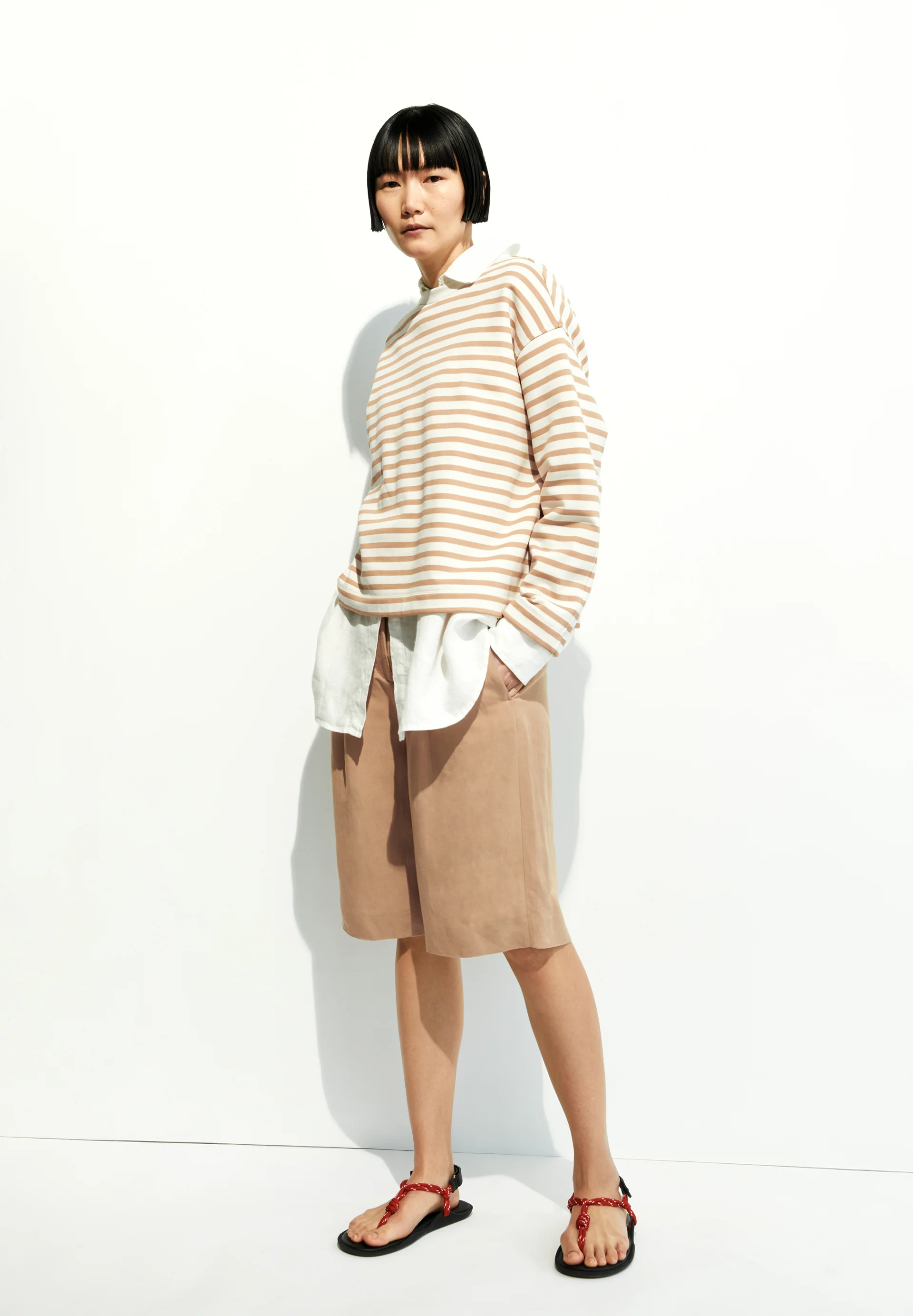 FRANKAA MAARLEN STRIPE Sweatshirt from organic cotton