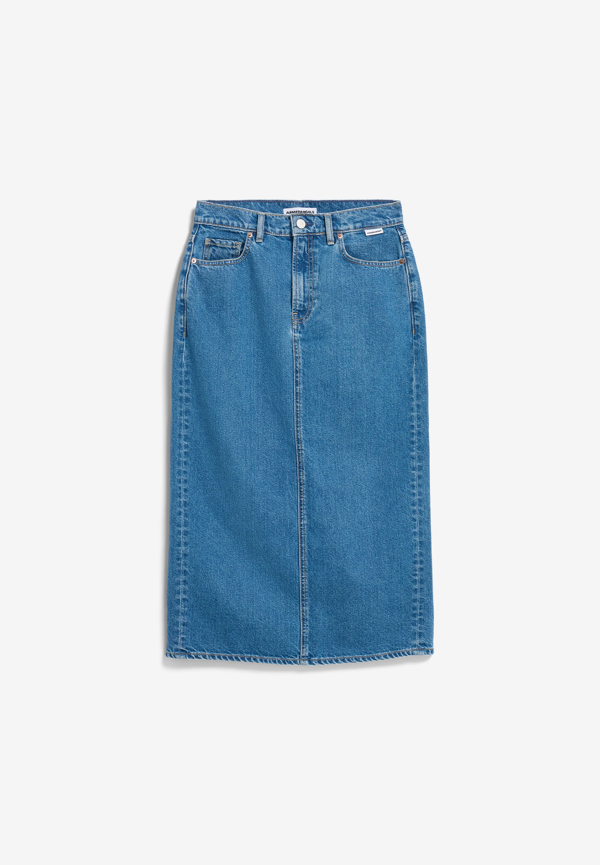 KAALYKE DENIM MIDI SKIRT Denim Skirt made of recycled Cotton