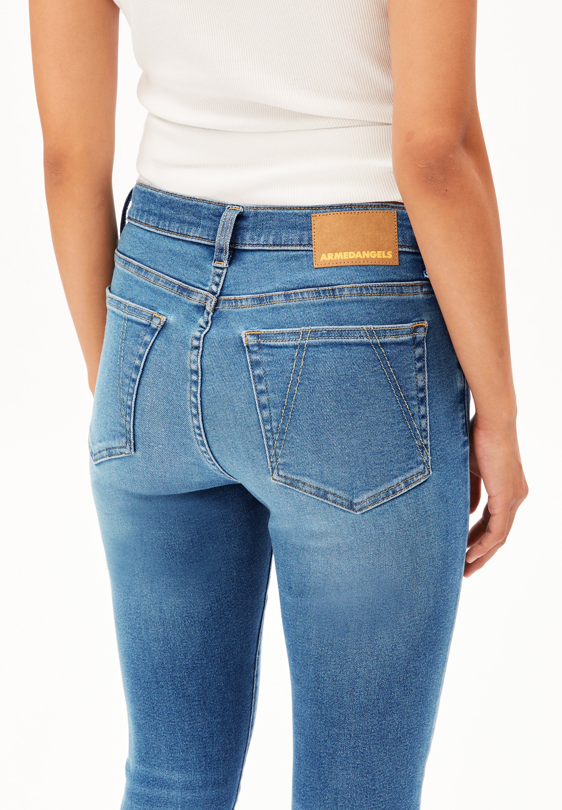 TILLAA Skinny Jeans Mid Waist Organic Cotton Mix X-Stretch