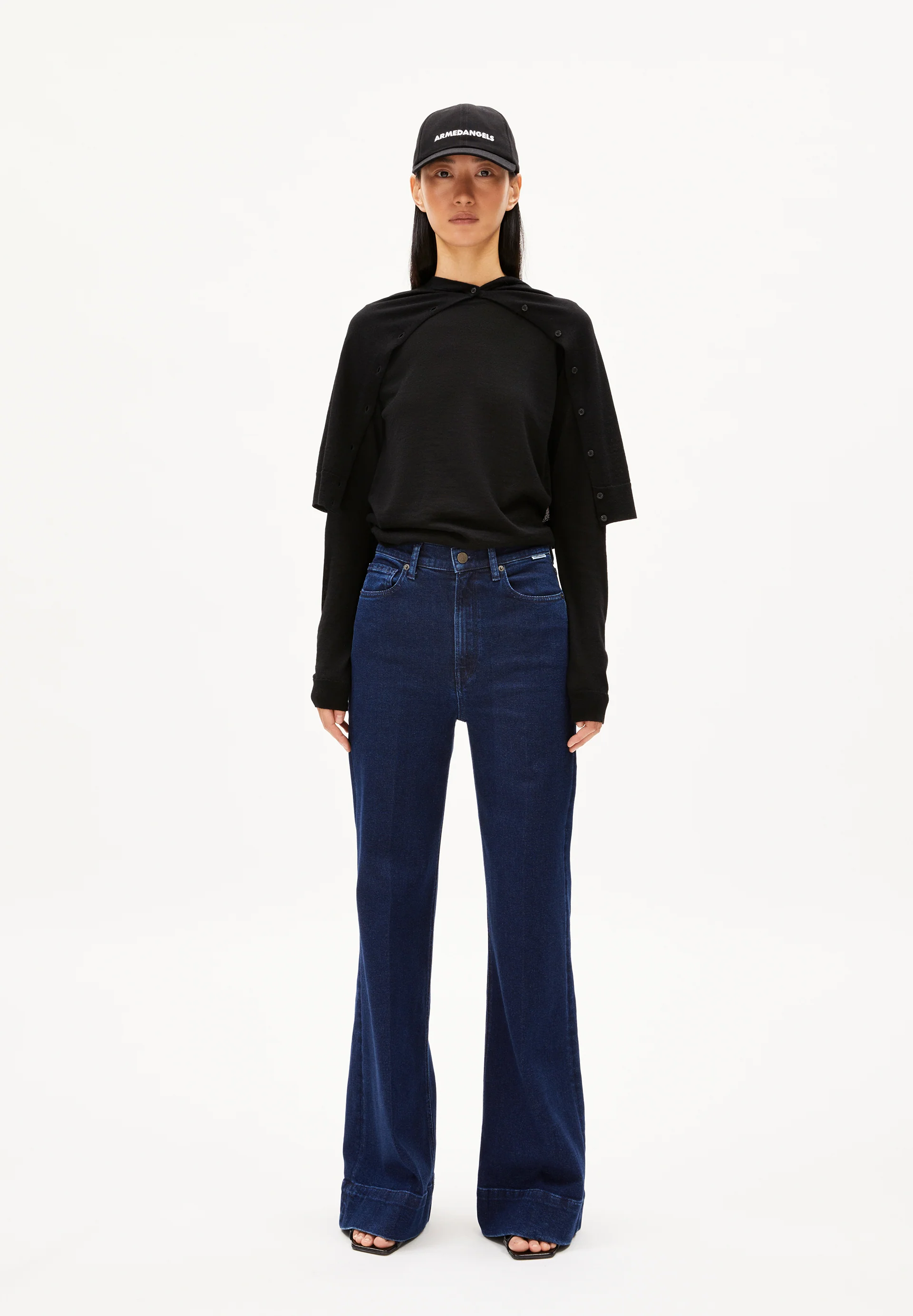 MURLIAA Wide Jeans recycled Cotton Mix Comfort Stretch