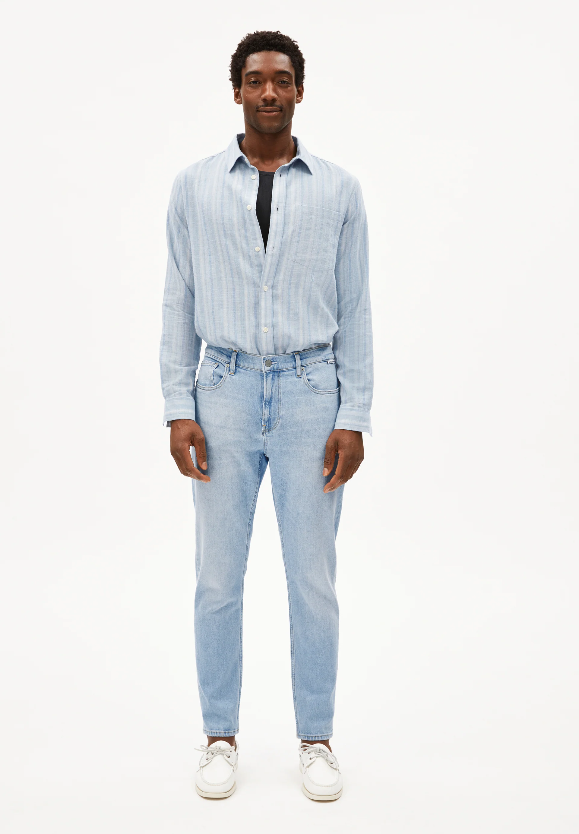 AARJO TARPA Tapered Jeans organic cotton hemp mix Comfort-Stretch