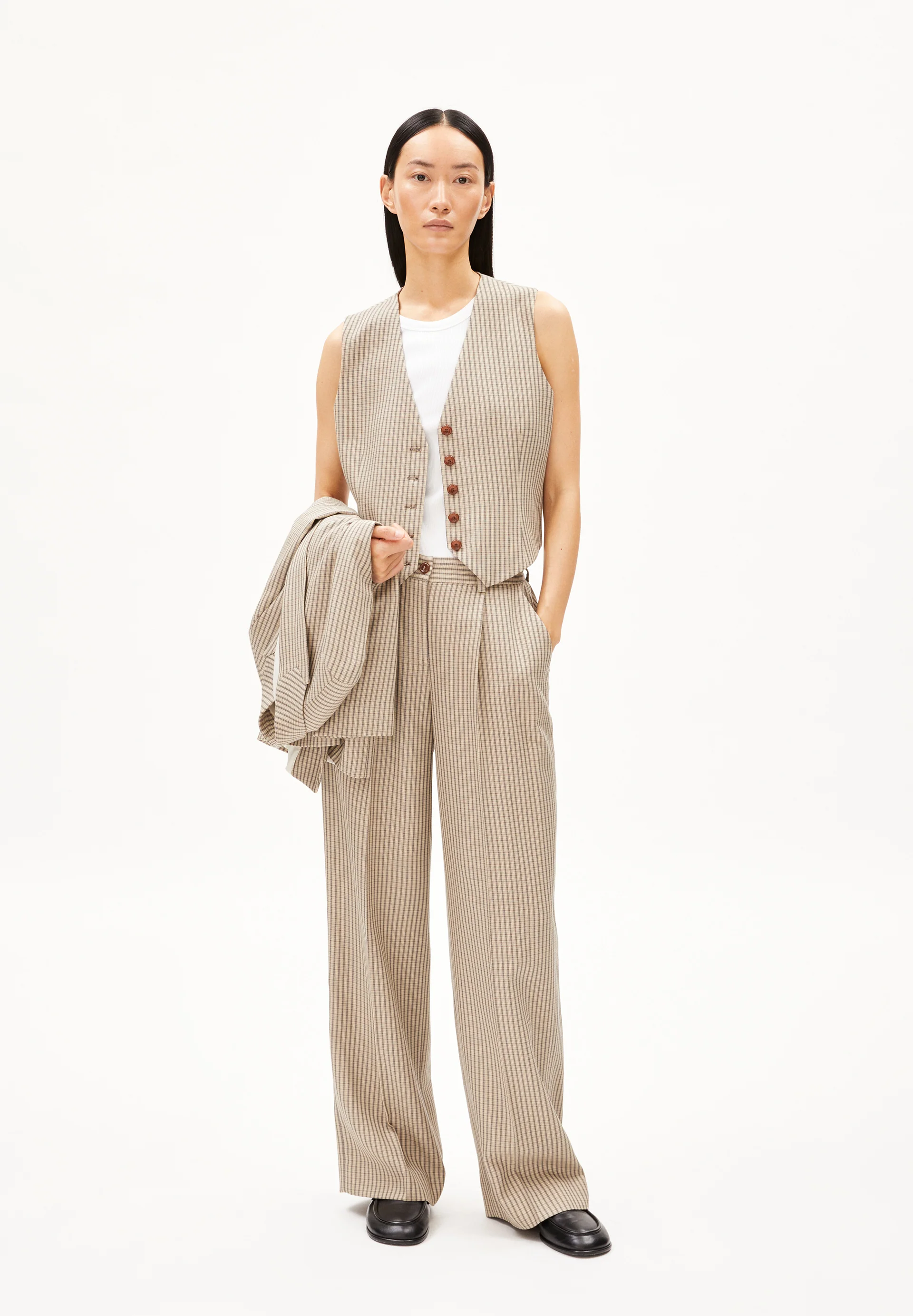 NUMAALI CHECK Woven Pants made of LENZING™ ECOVERO™ Viscose