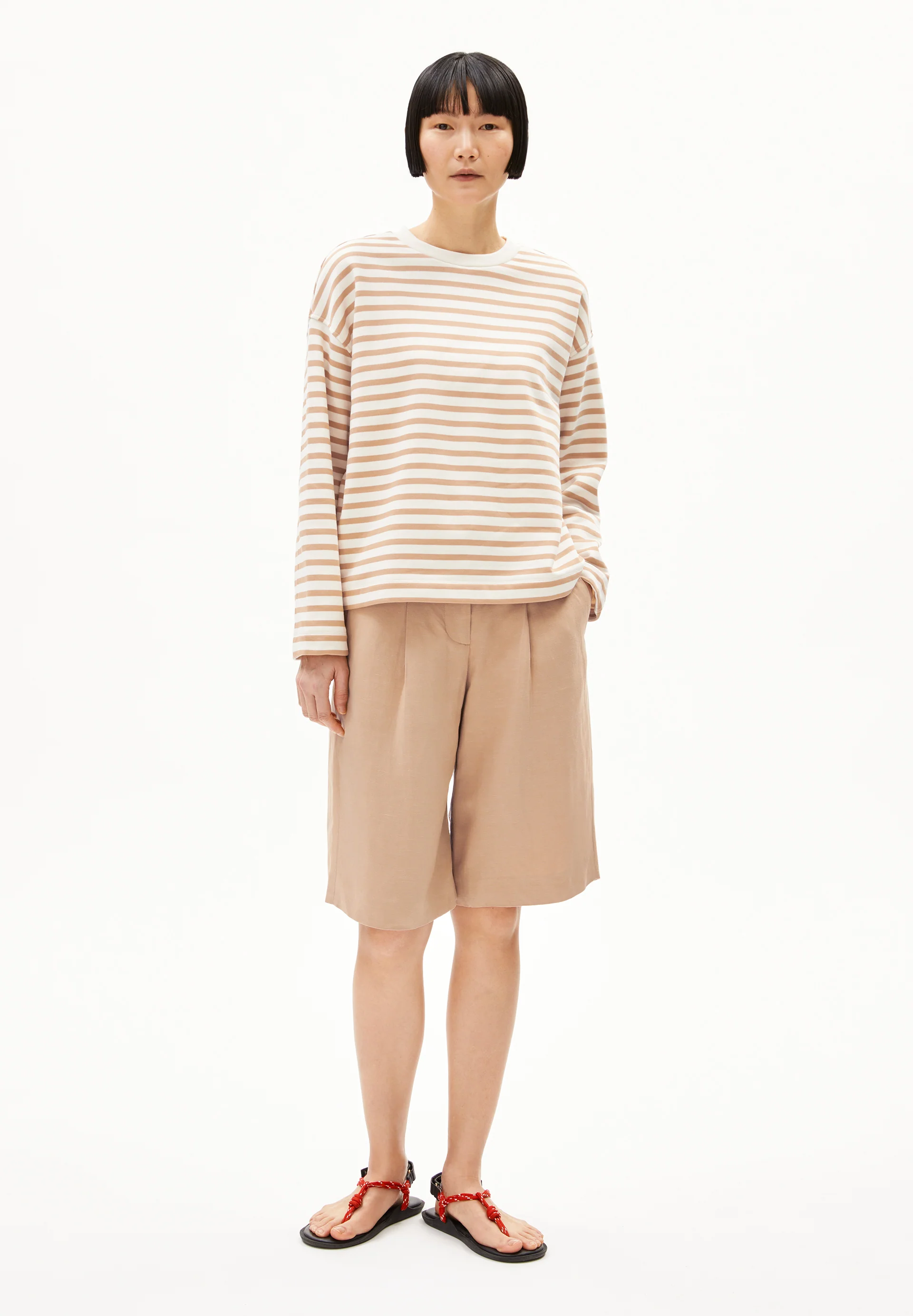 FRANKAA MAARLEN STRIPE Sweatshirt from organic cotton