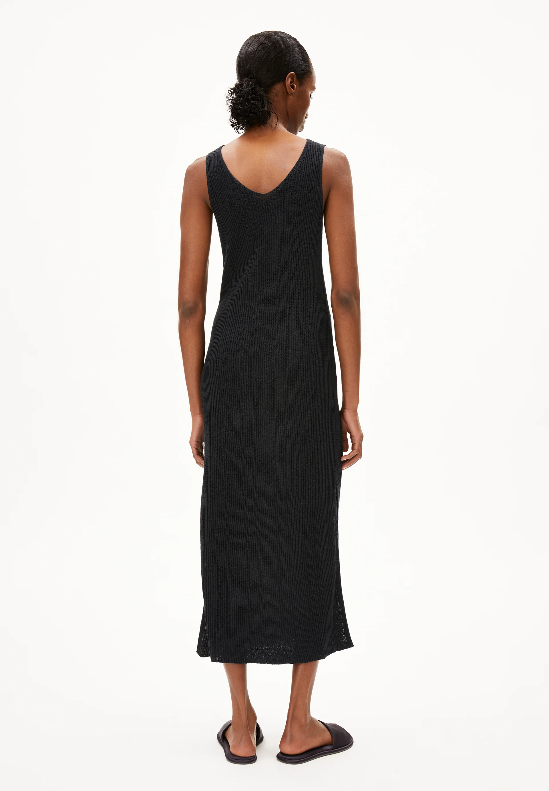 LINEN BLEND KNIT DRESS Knit Dress made of Linen-Mix