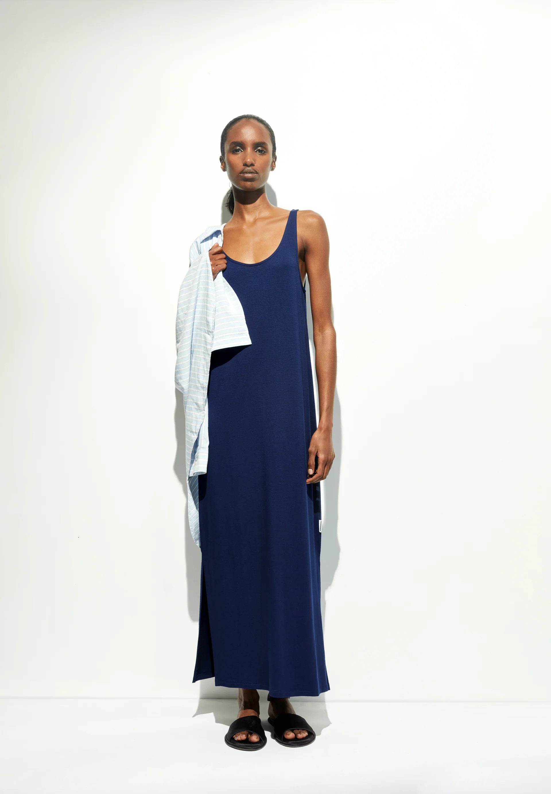 MAELIAA SOLID Jersey Dress made of LENZING™ ECOVERO™ Viscose Mix