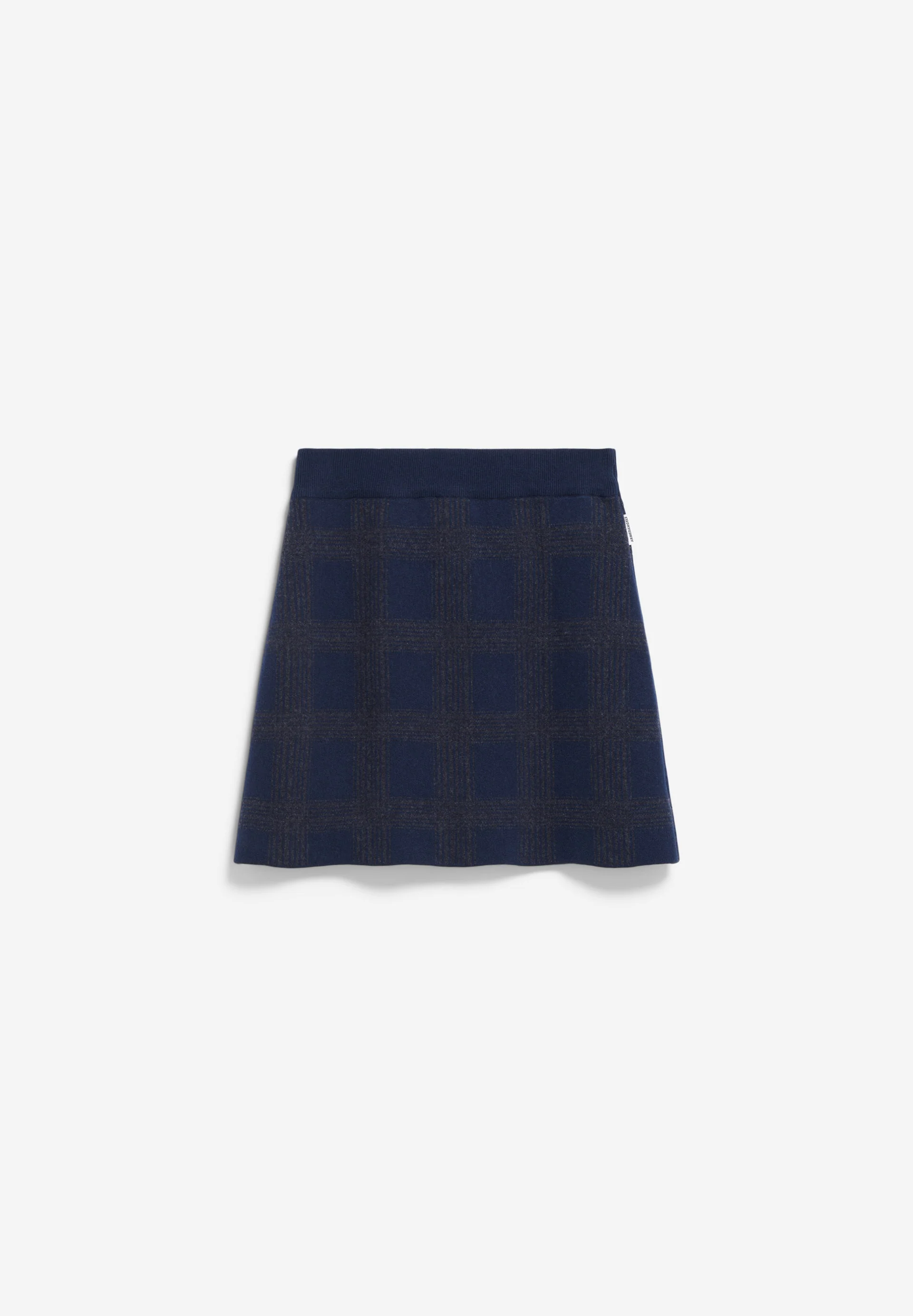 DARLAA CHECK Knit Skirt made of Organic Wool Mix