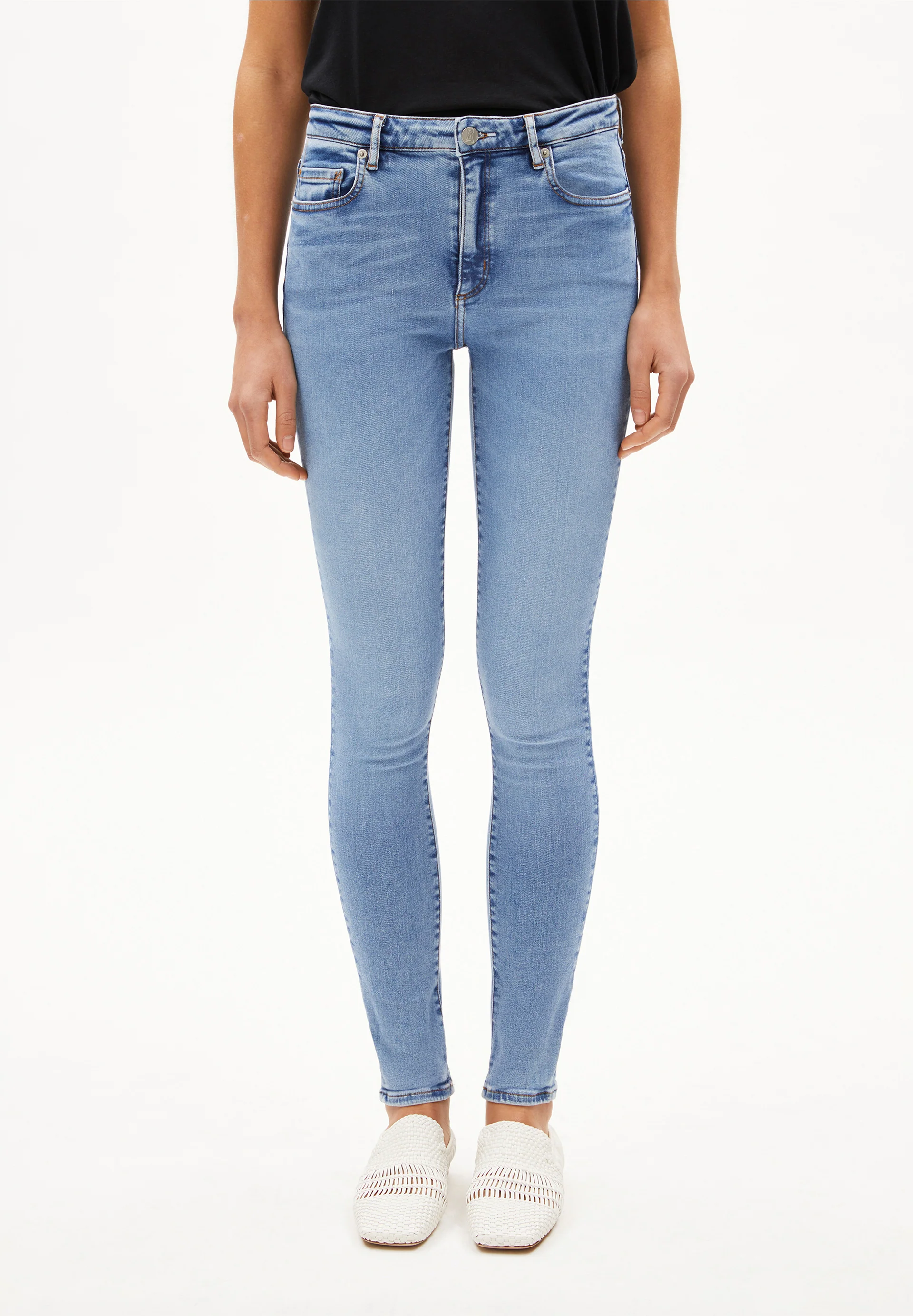 TILLAA Skinny Jeans Mid Waist Organic Cotton Mix X-Stretch