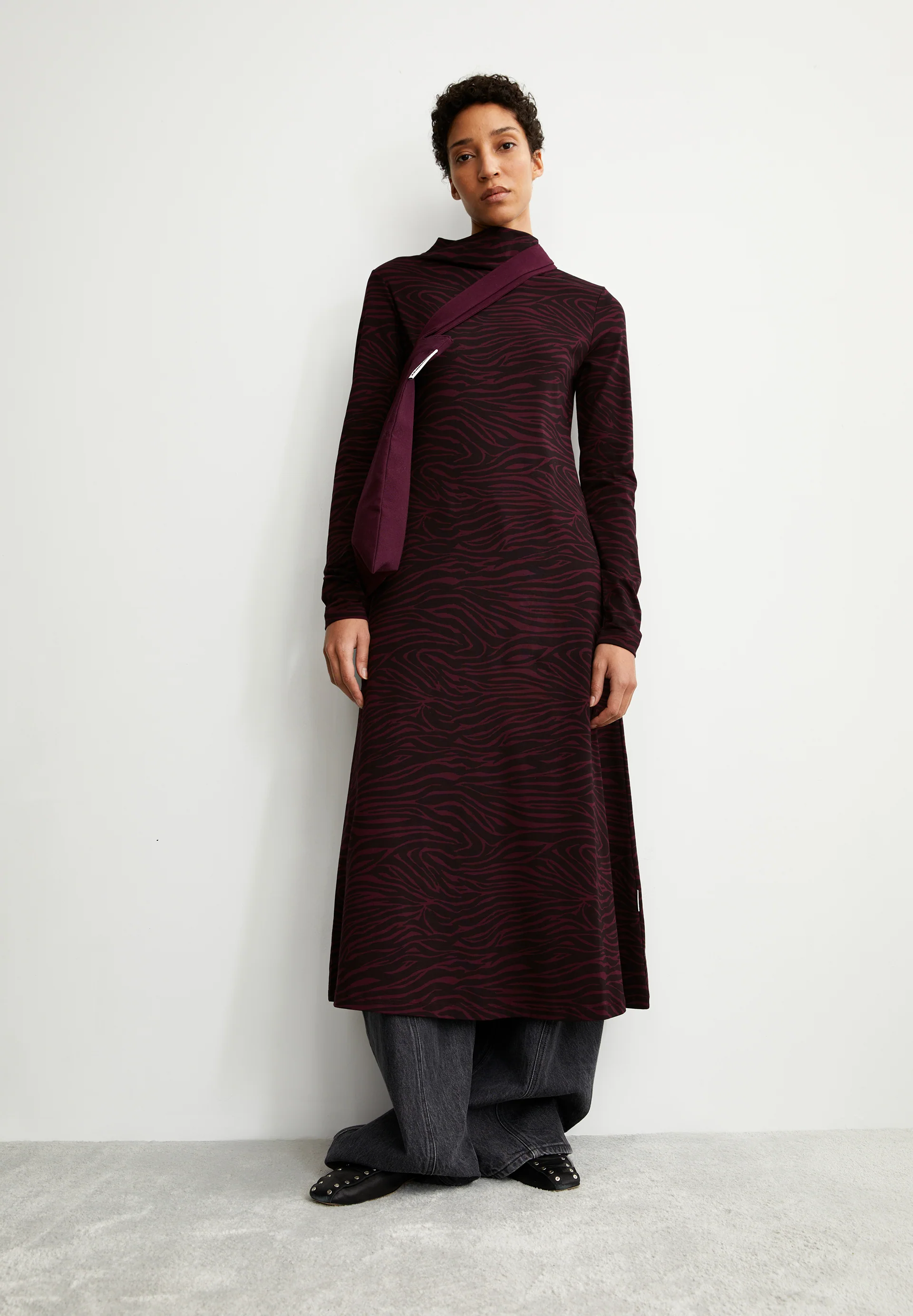 DAILIMAA ZEBRARAA Jersey dress made from an organic cotton blend