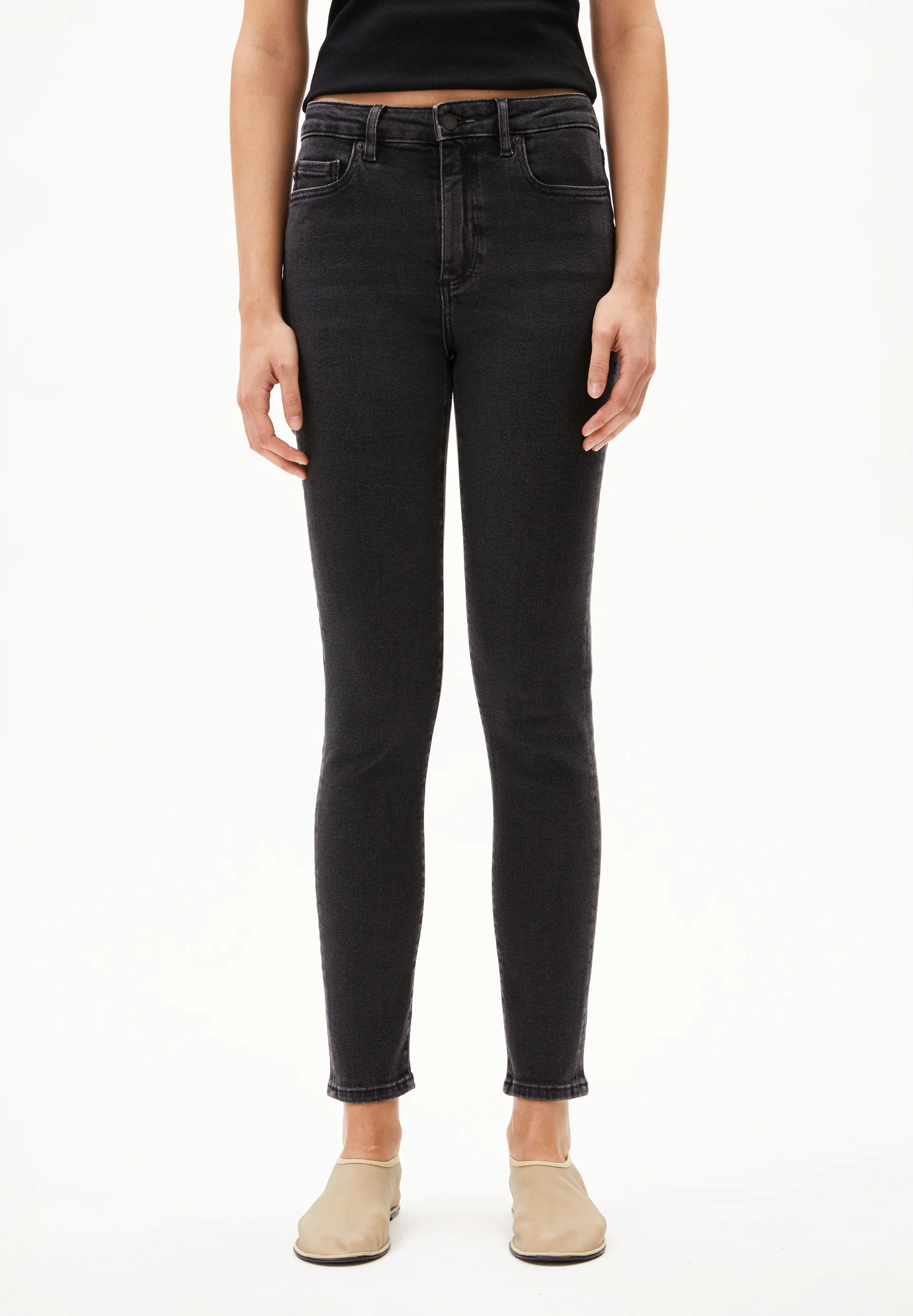 TILLAA Skinny Jeans Mid Waist Organic Cotton Mix X-Stretch