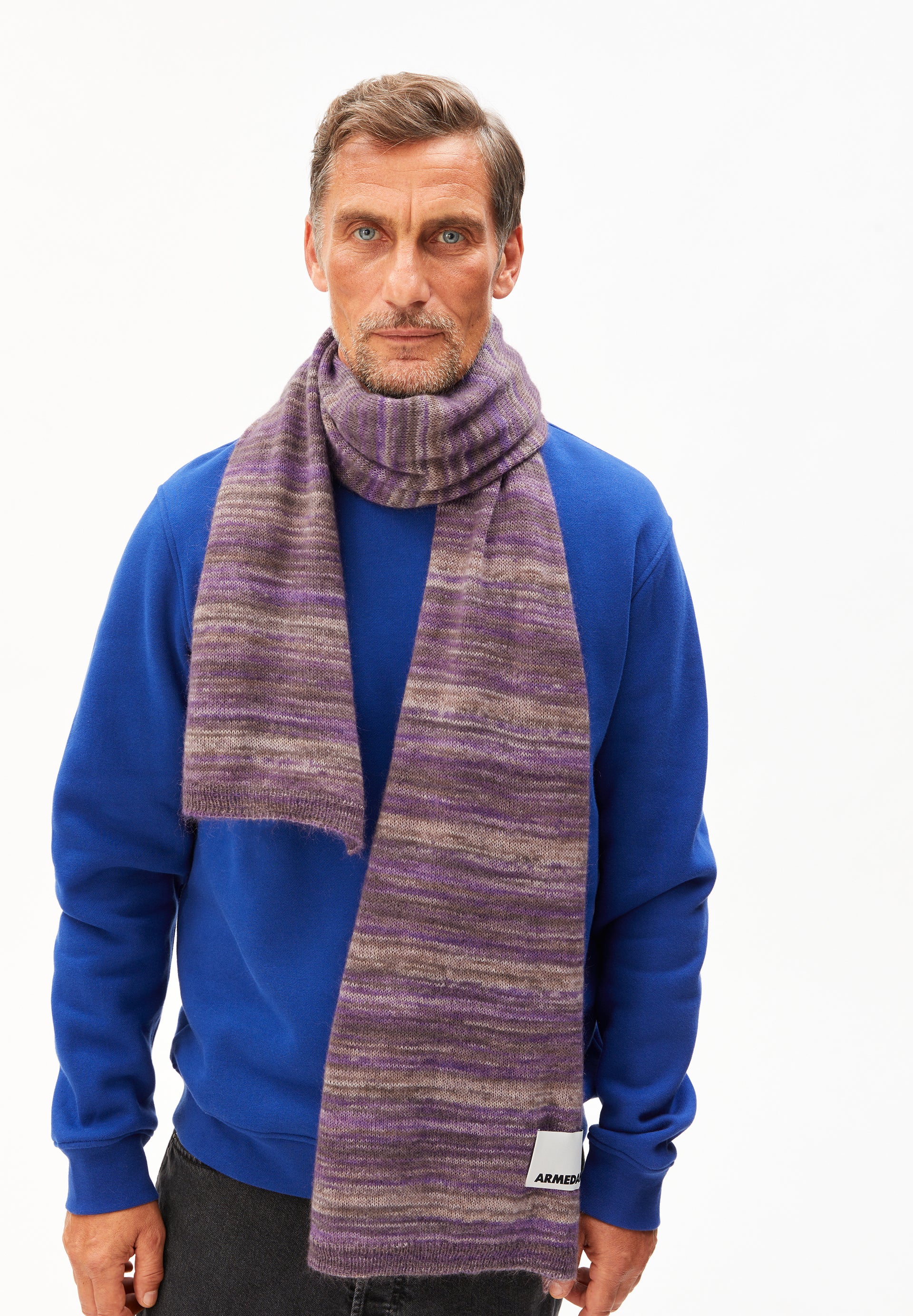 YUKINAA STAMPATO Scarf made of Mohair Wool Mix