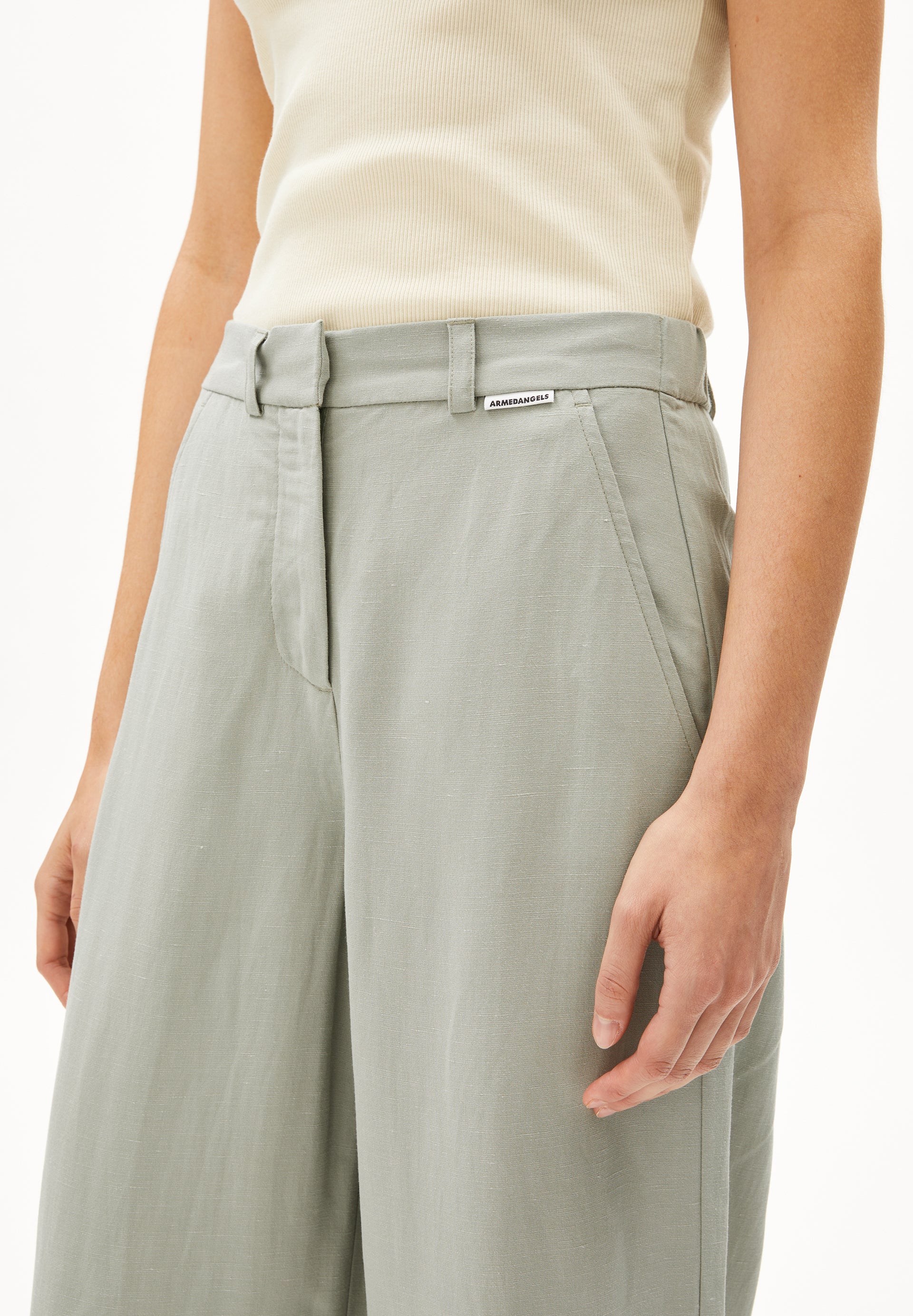 CAARUNUS LINO PANT Woven Pants made of Linen-Mix