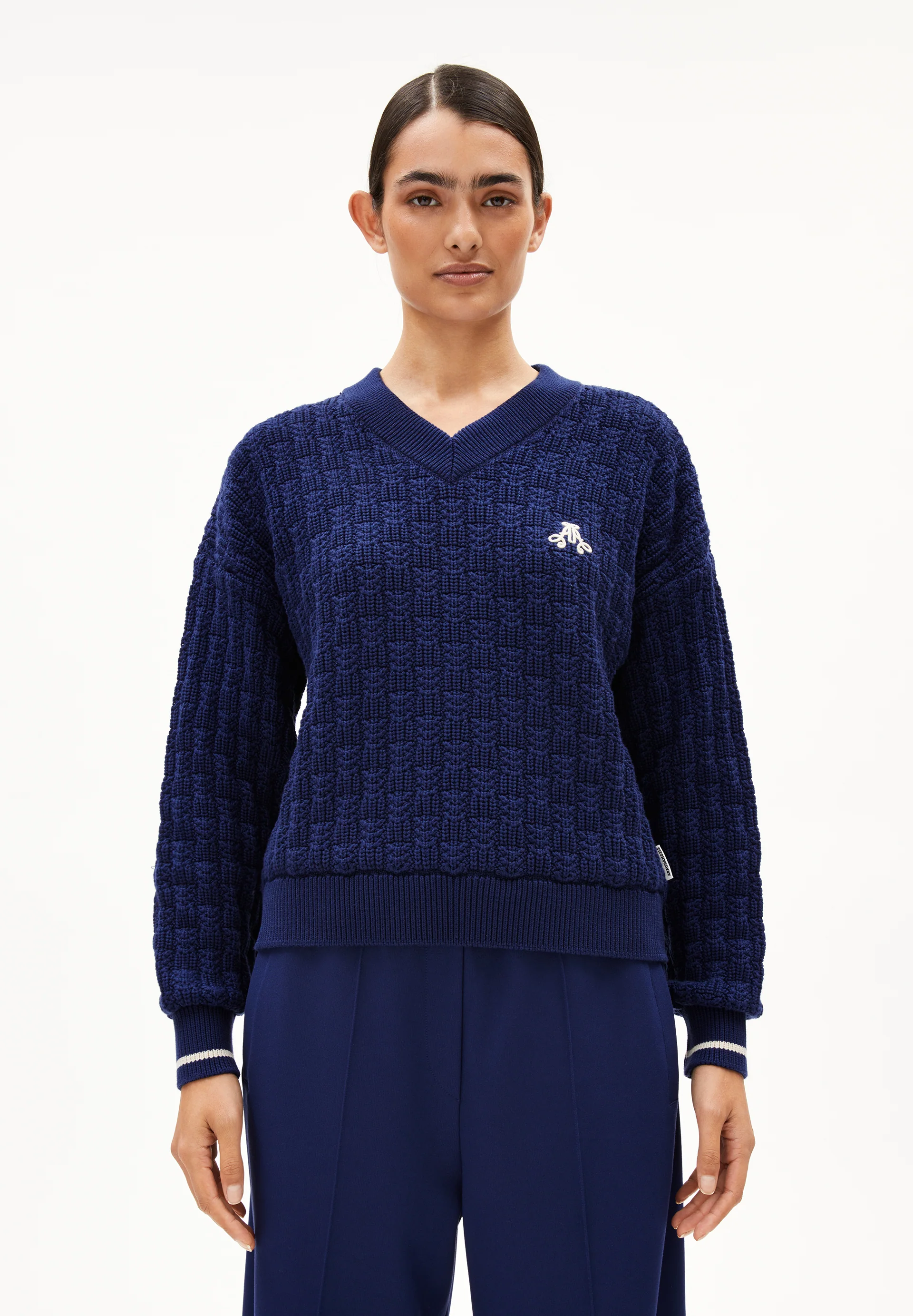 CAARLAS STRUCTURE Pullover from organic cotton