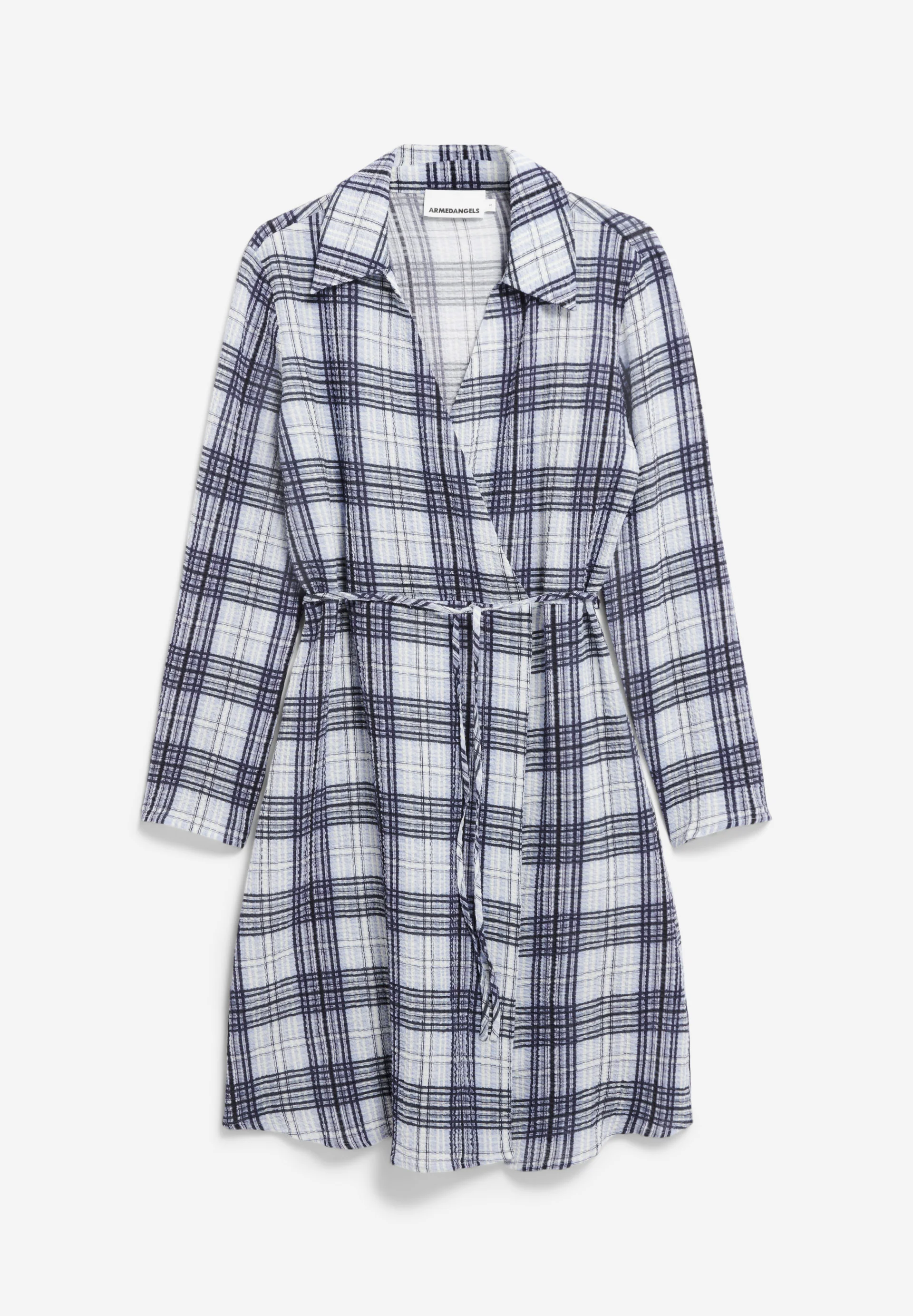 FEMAALE CHECK Woven Dress made of Organic Cotton Mix