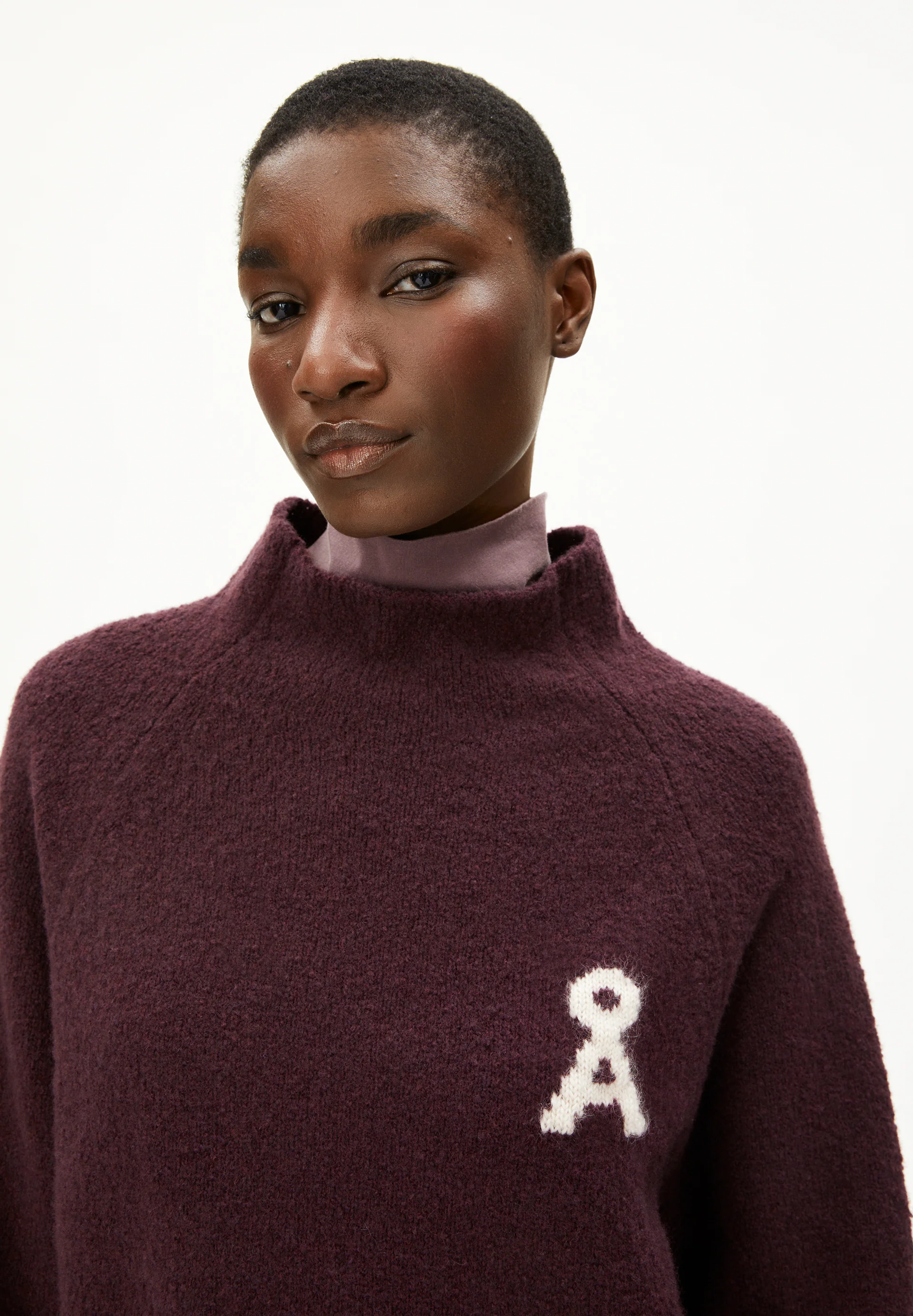 ICONIC Å MONALAA BOUCLÉ Jumper made from a wool blend