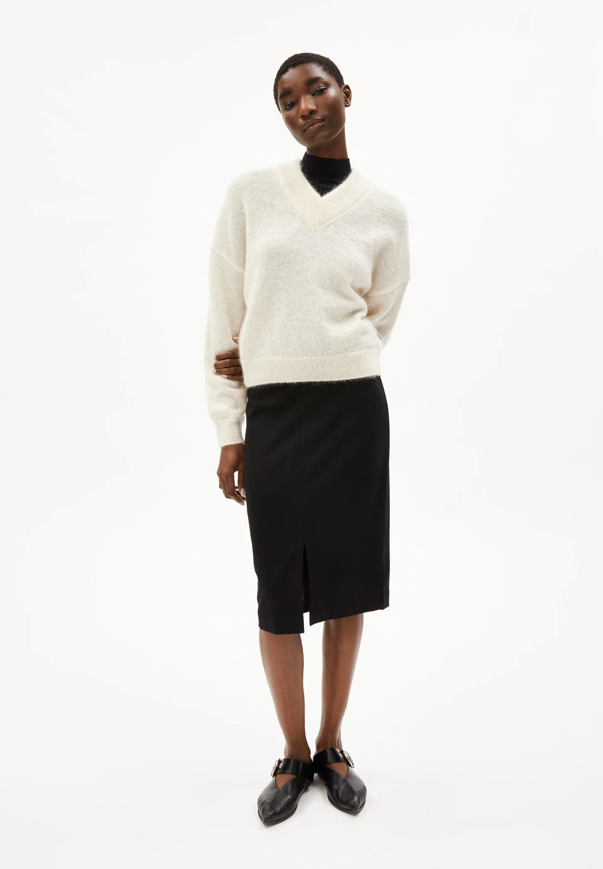 ALBASAA MOHAIR Sweater Oversized Fit made of Mohair Wool Mix