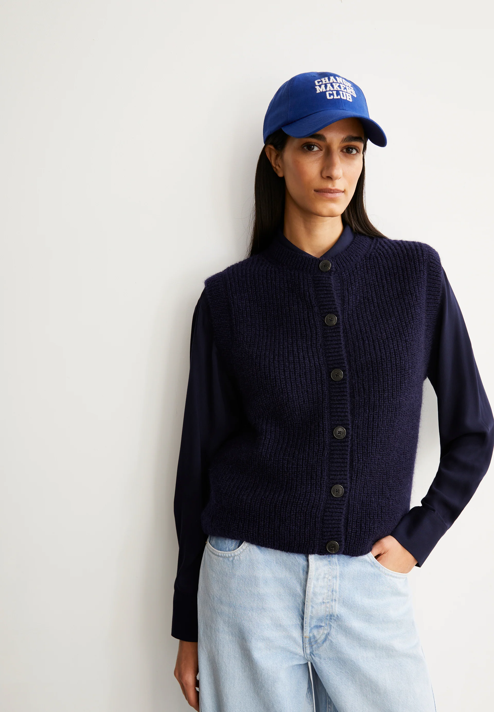 HELGEAA PREMIUM Knit top made from a mohair blend