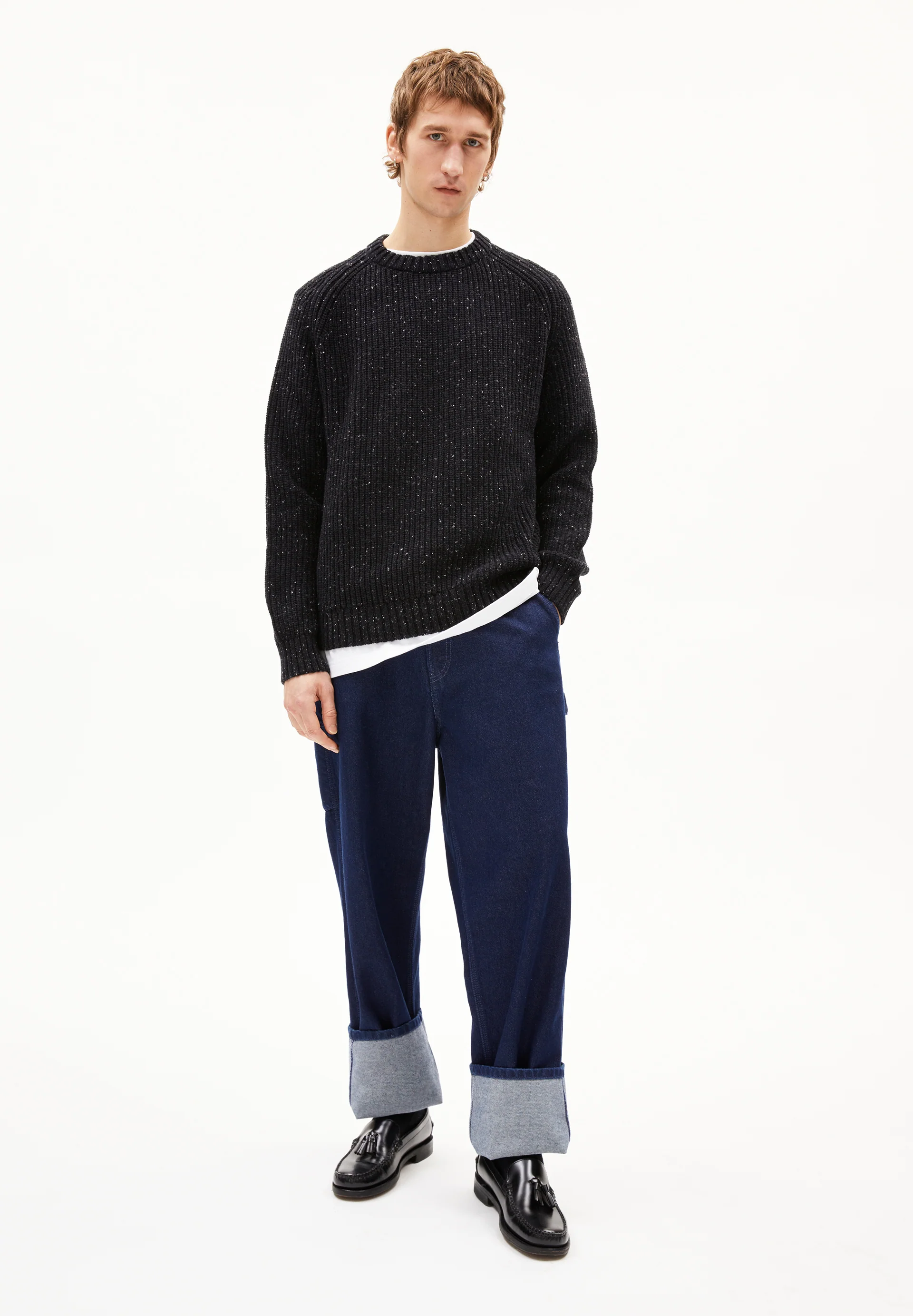 KIAANO TWEED Sweater made of recycled Organic Wool Mix