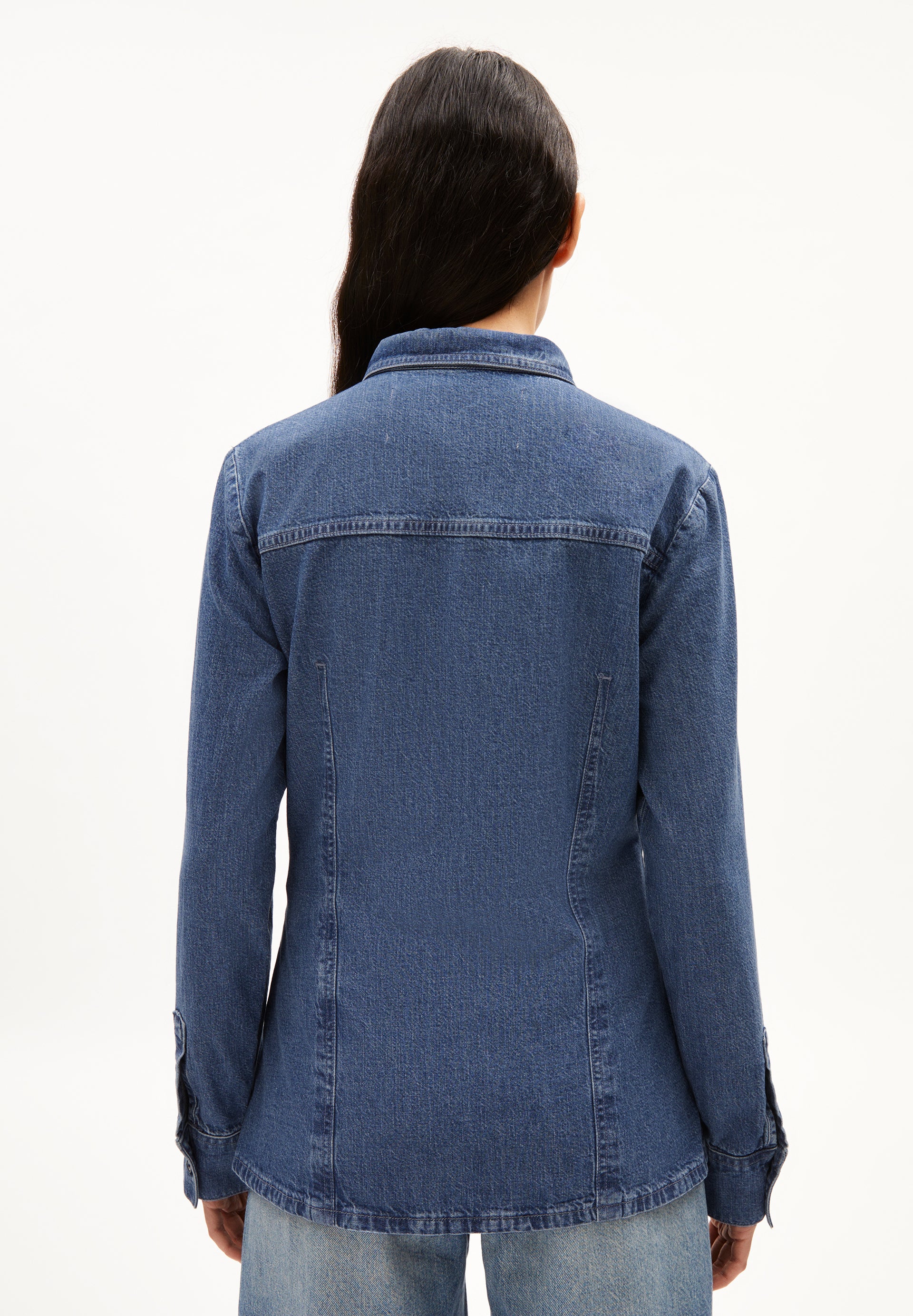 NILAARA Blouse Slim Fit made of Organic Cotton Mix