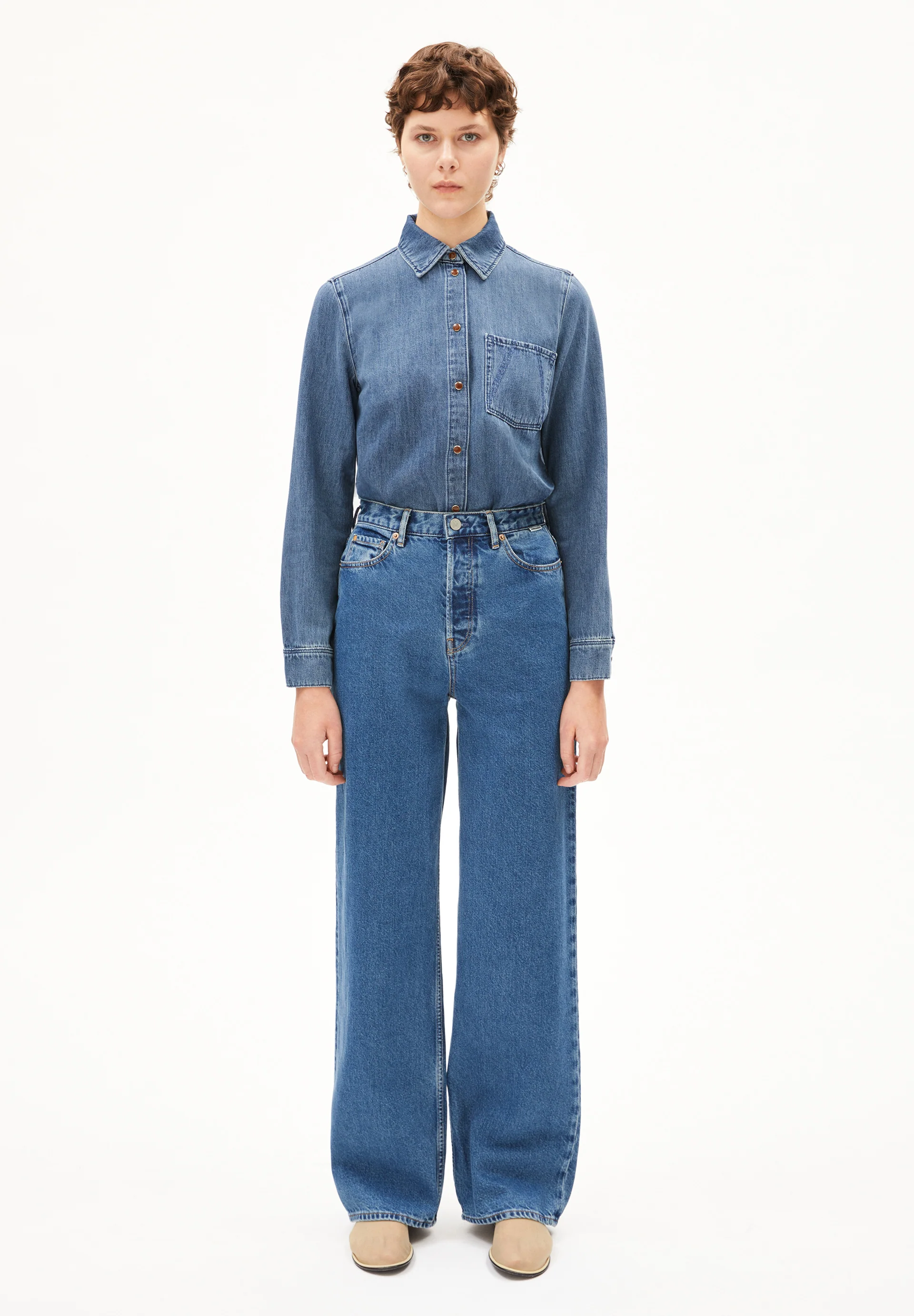 ENIJAA Wide Jeans recycled Cotton