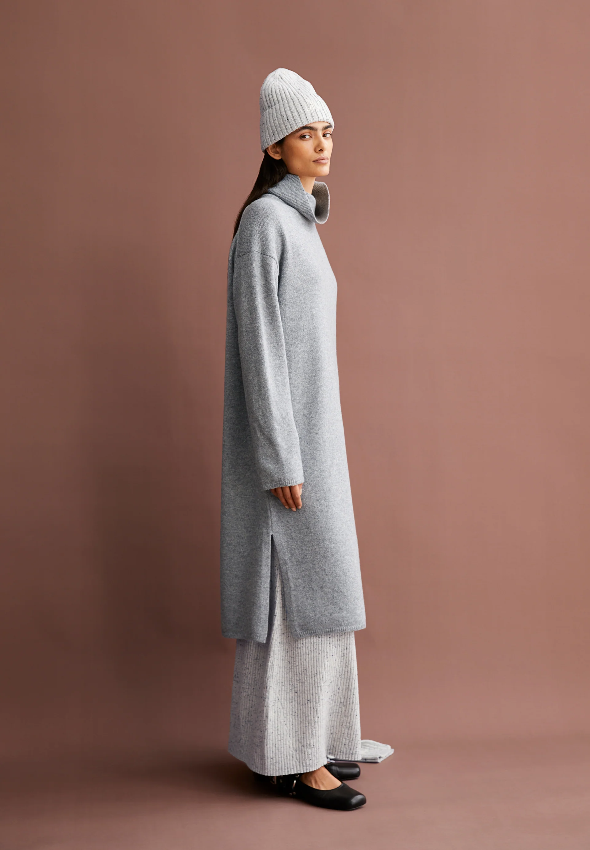 ARADIAA Knit Dress made of recycled Organic Wool Mix
