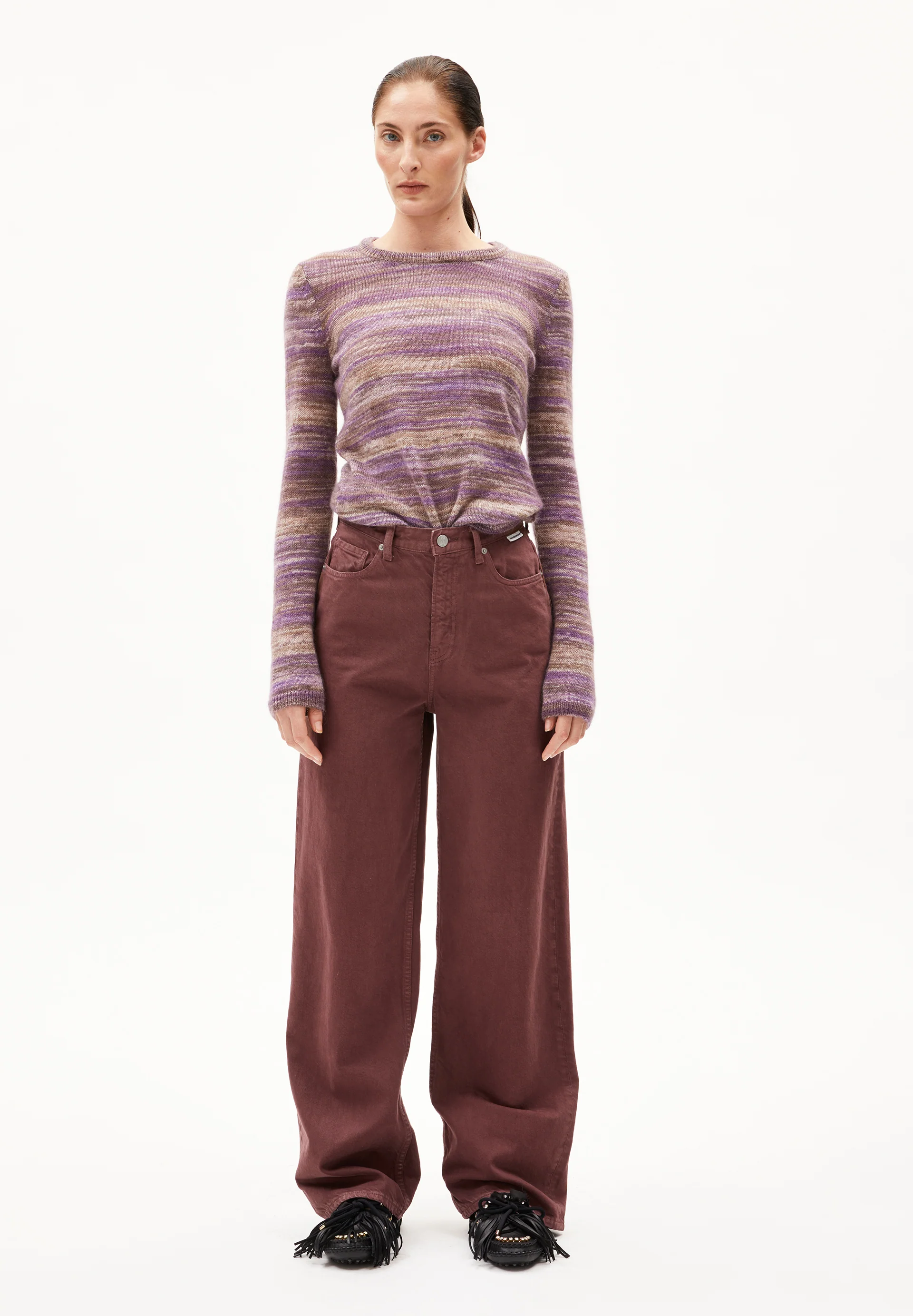 ROYAA STAMPATO Sweater made of Mohair Wool Mix
