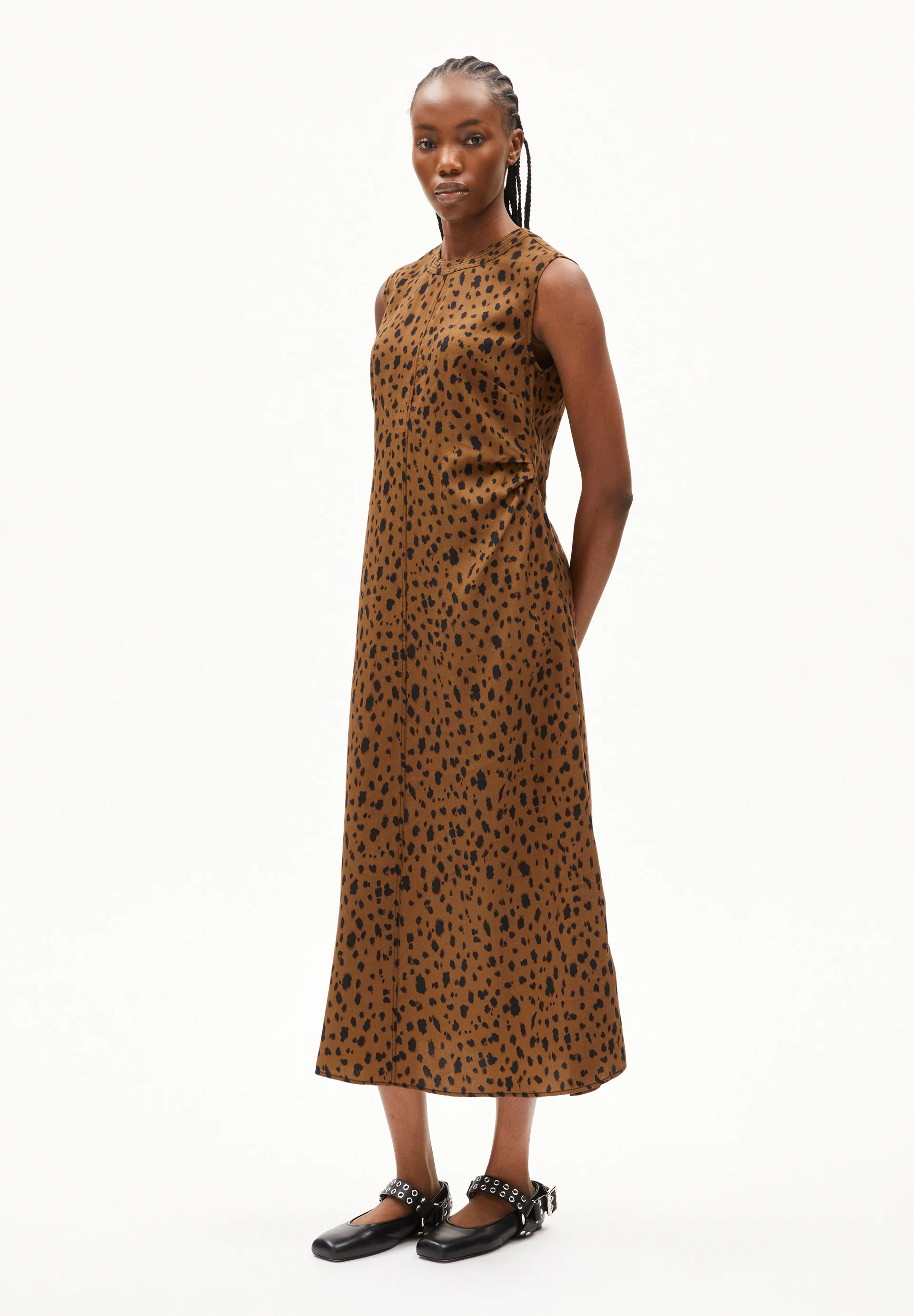 EMALANAA LEOPAA Woven Dress made of TENCEL™ Lyocell