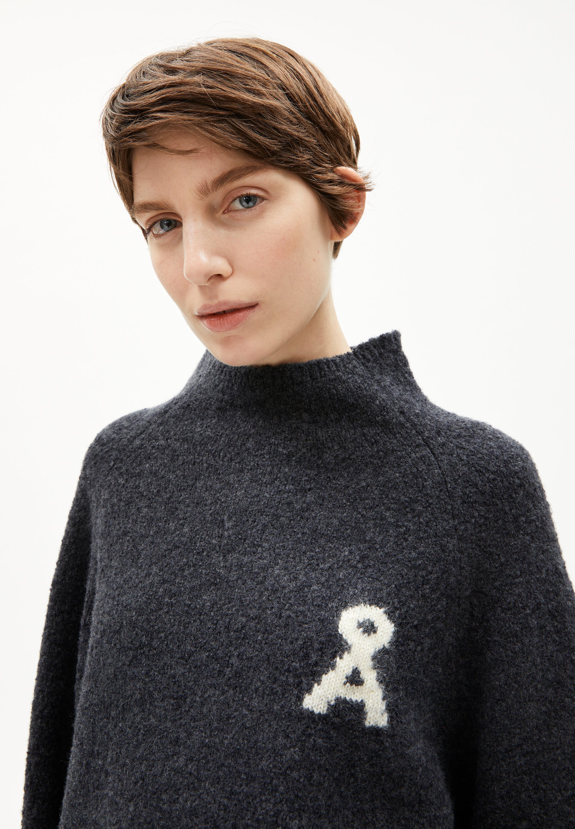ICONIC Å MONALAA BOUCLÉ Jumper made from a wool blend
