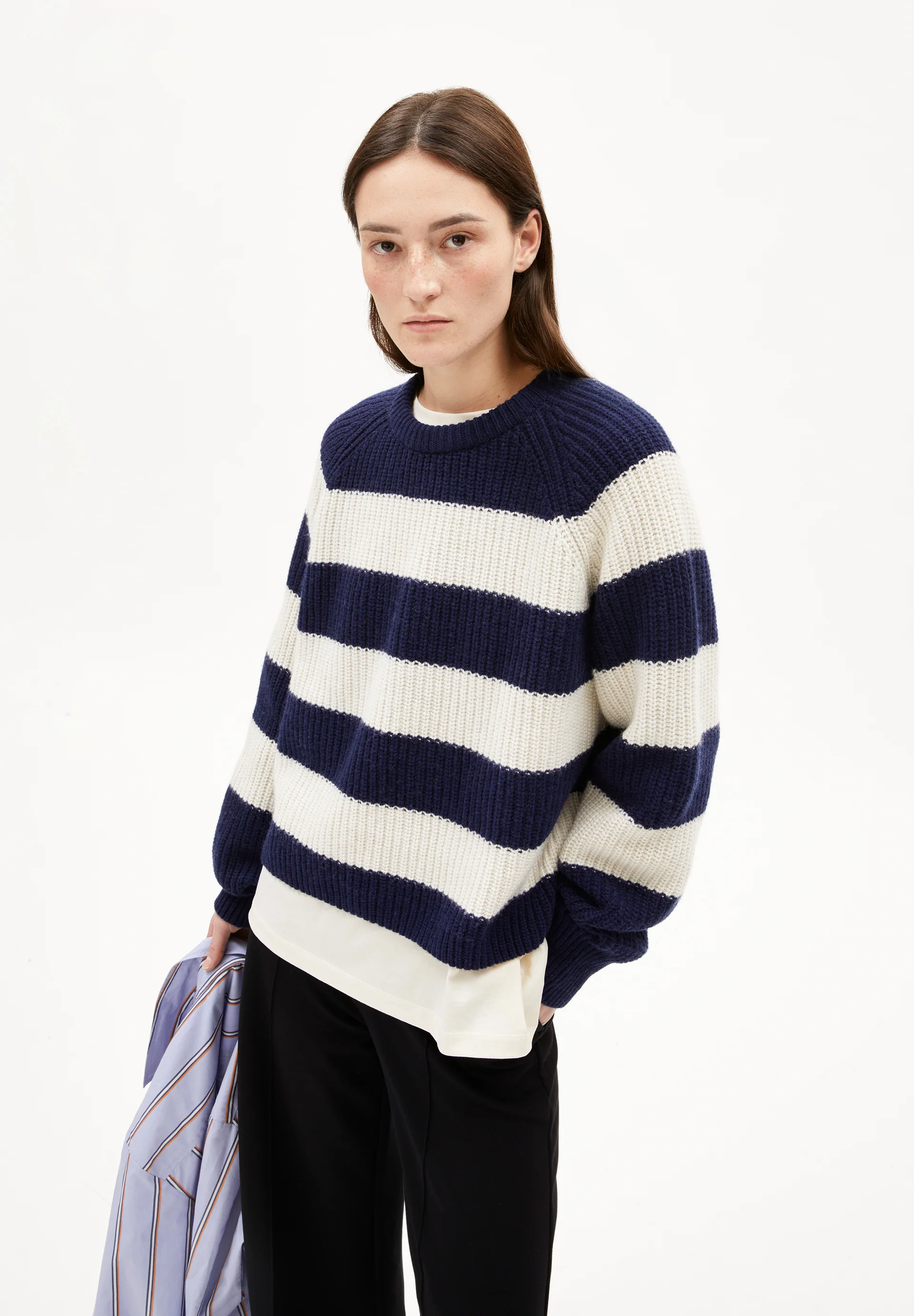 KAAGI STRIPES Pullover from organic wool mix