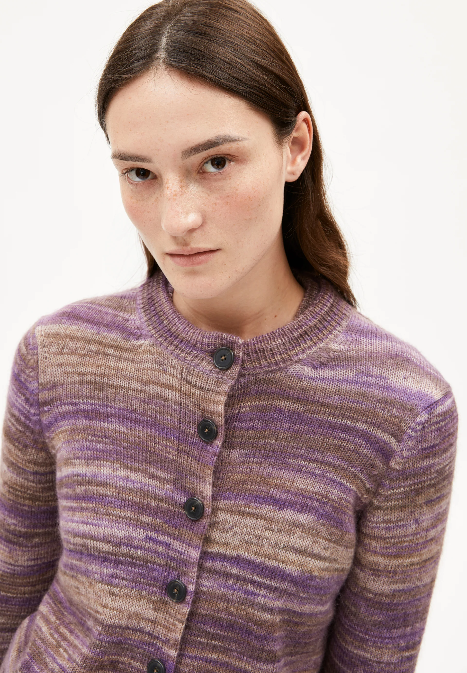AMILDAA STAMPATO Cardigan made of Mohair Wool Mix