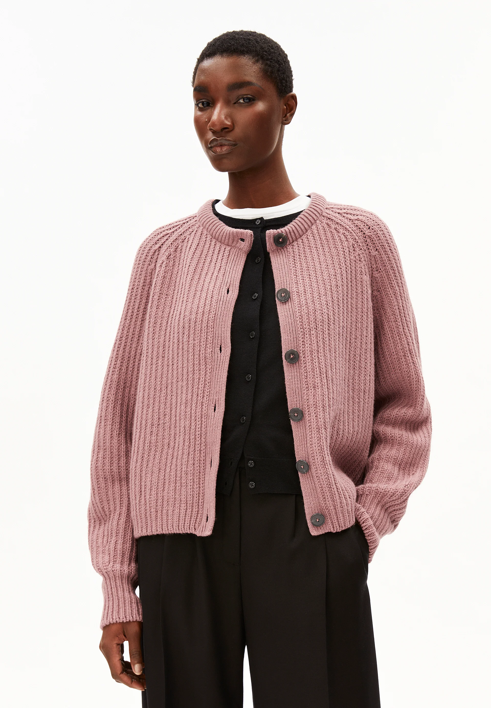 SELMAA Cardigan made of Organic Wool Mix
