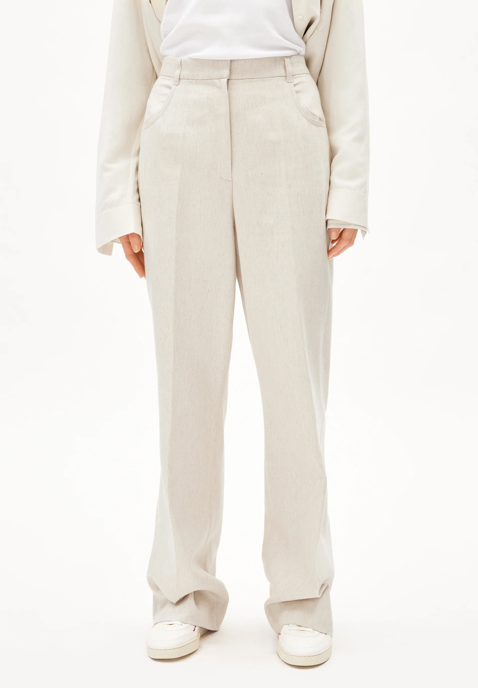 JUMAA STRAIGHT LINO Woven Pants made of Linen-Mix