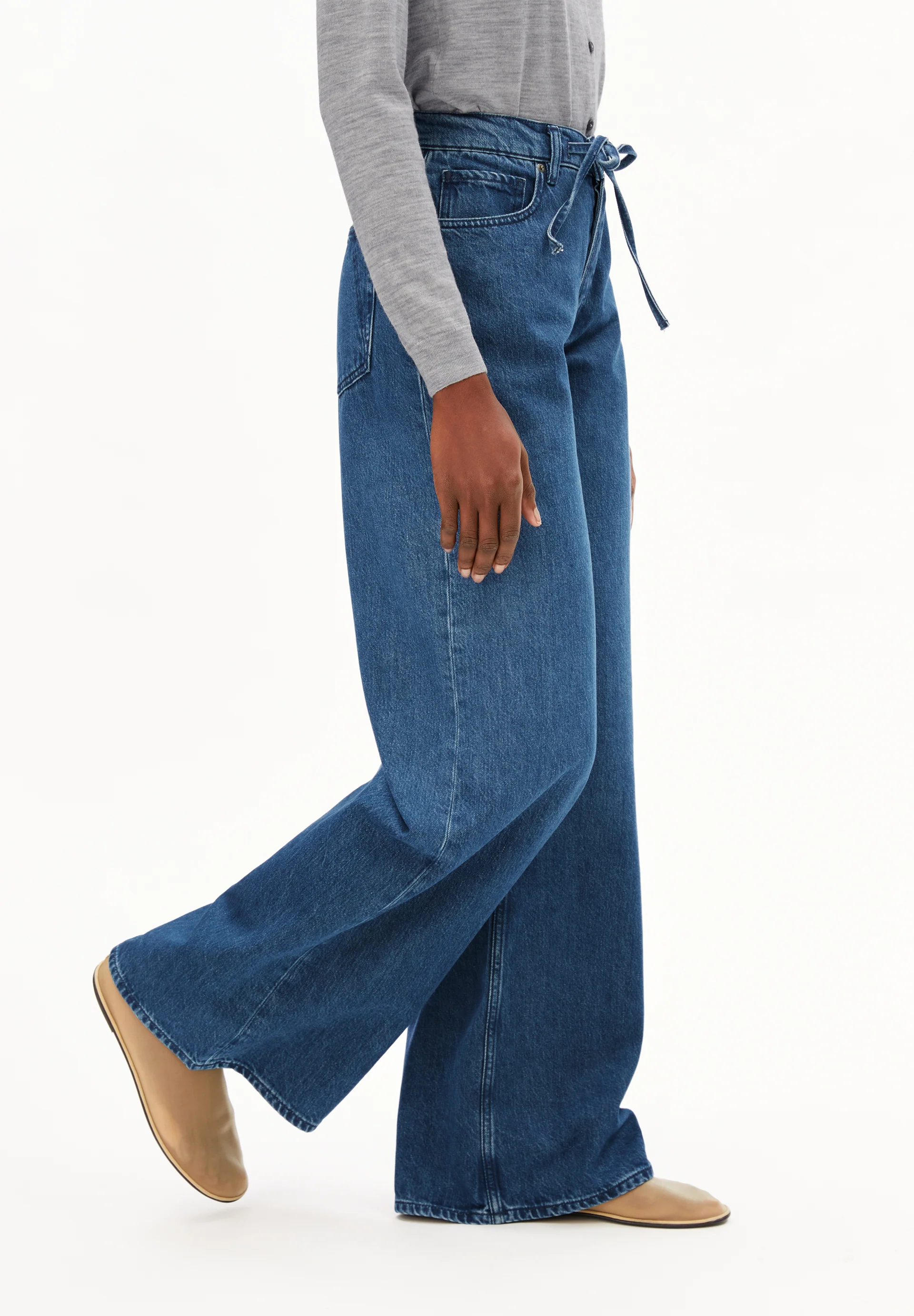 ASTRAEAAS WIDE JEAN Wide Jeans Organic Cotton Mix