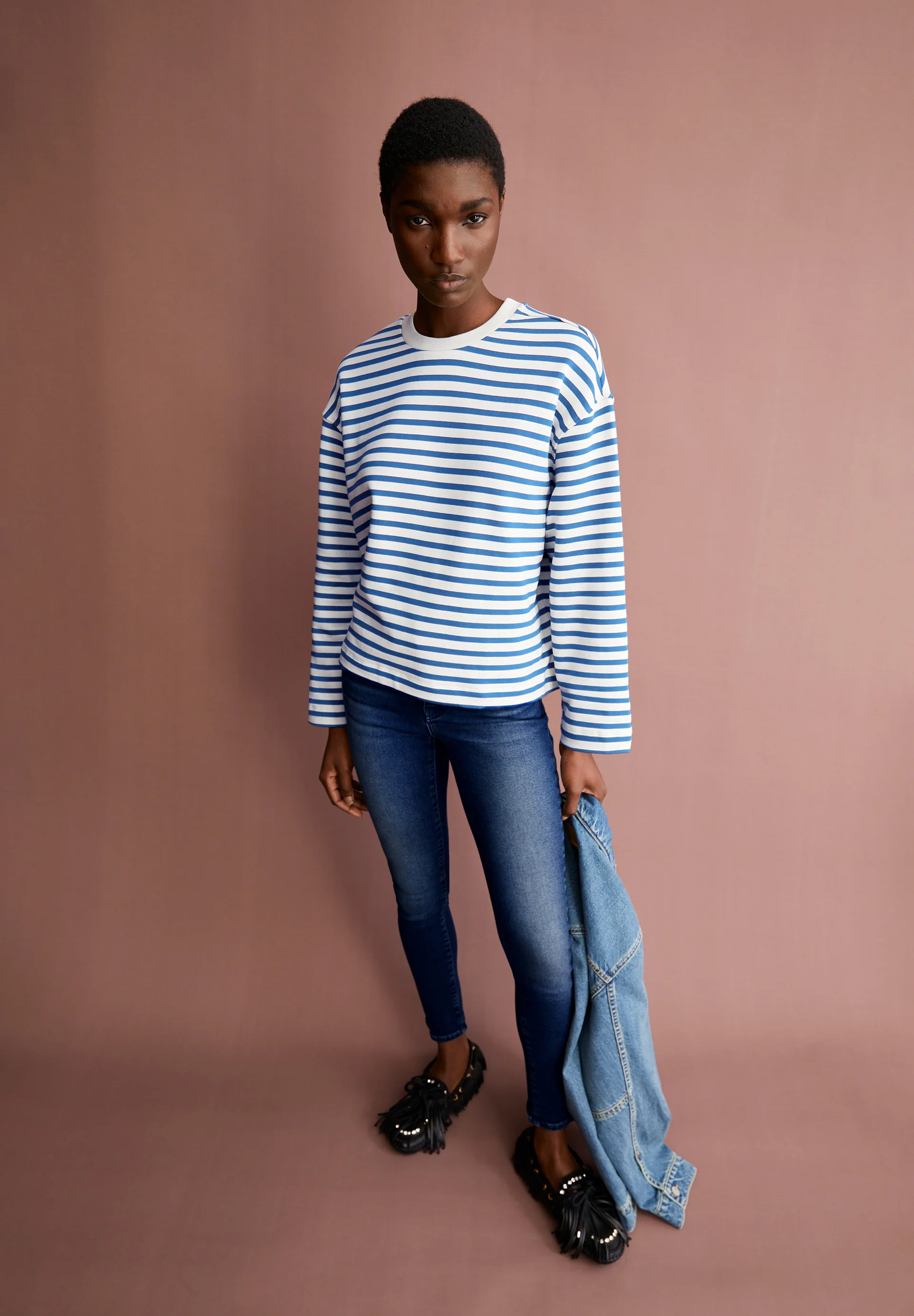 FRANKAA MAARLEN STRIPE Sweatshirt from organic cotton