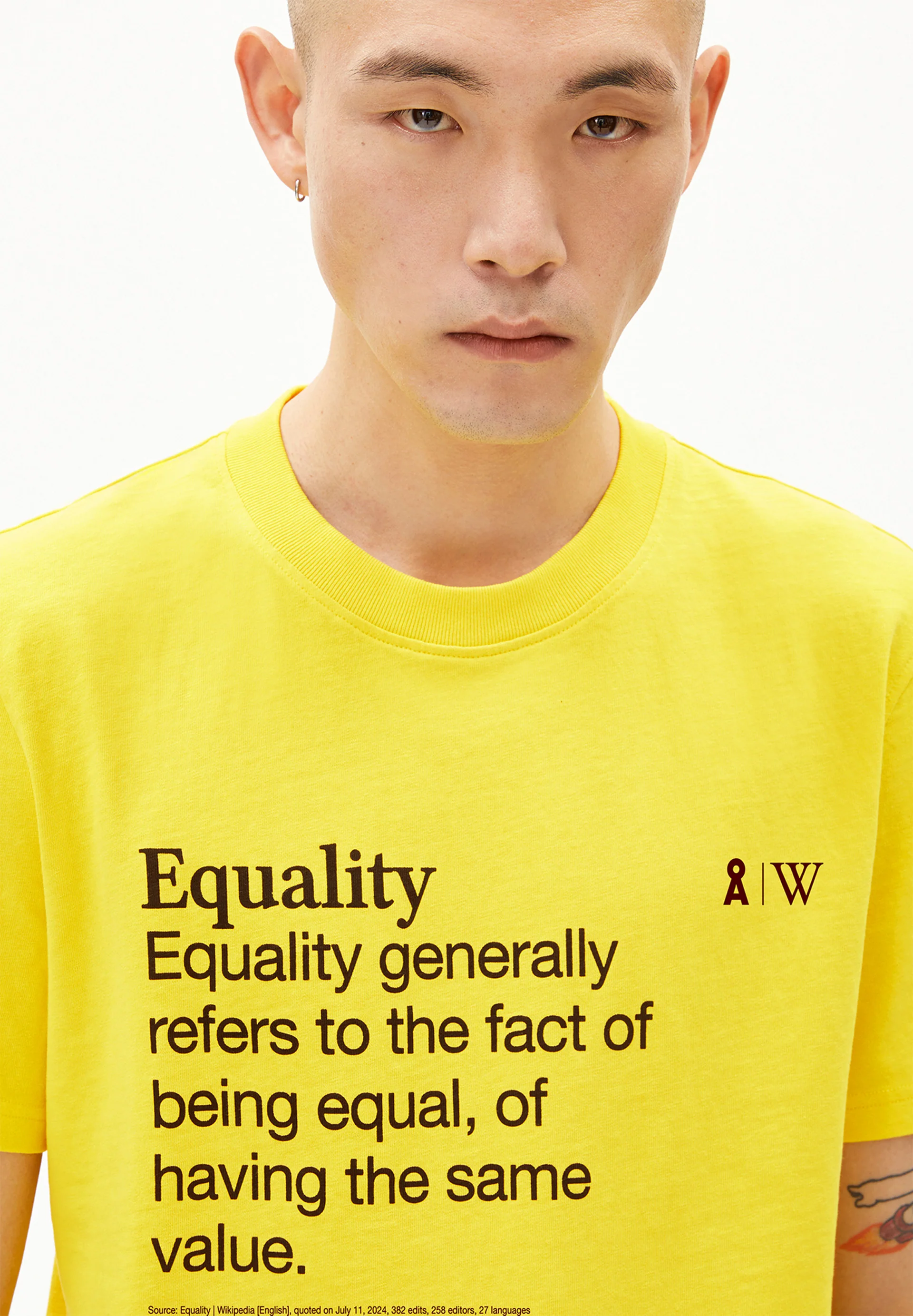 MAARKOS WIKIPEDIA Heavyweight T-Shirt made of recycled Cotton