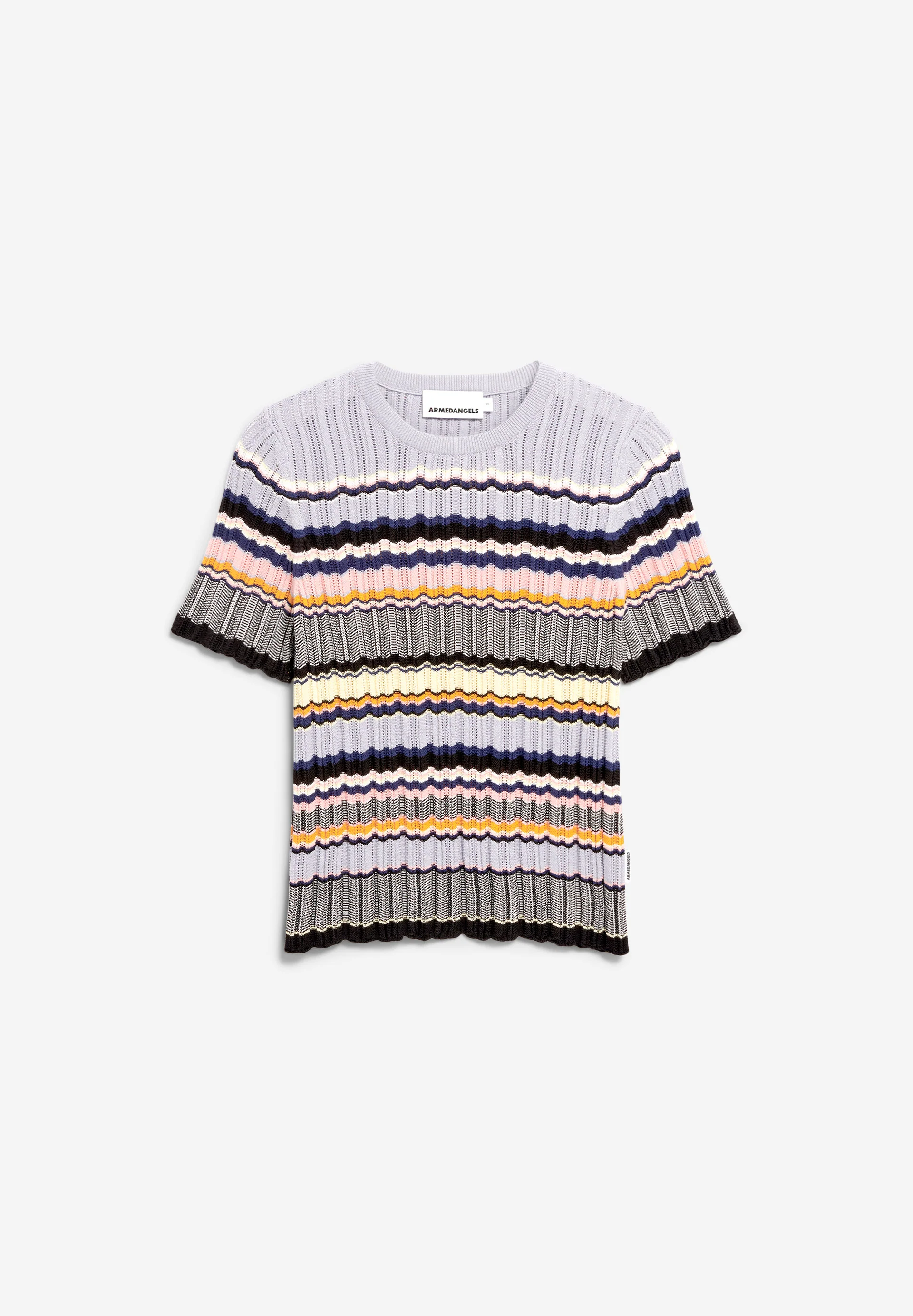 MAAYA STRIPES Knit Shirt made of Organic Cotton