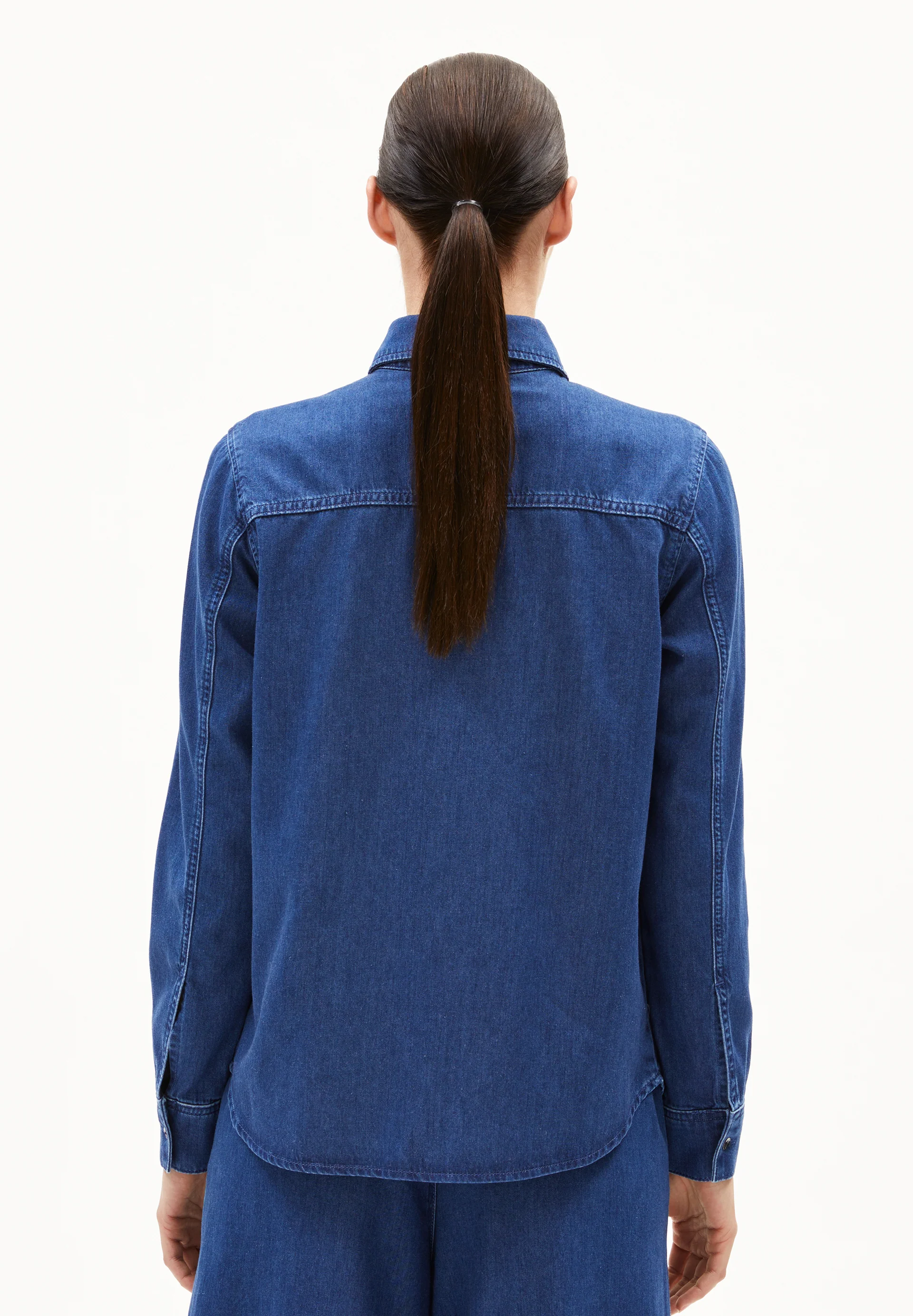 AURELAA Denim Blouse made of Organic Cotton Mix