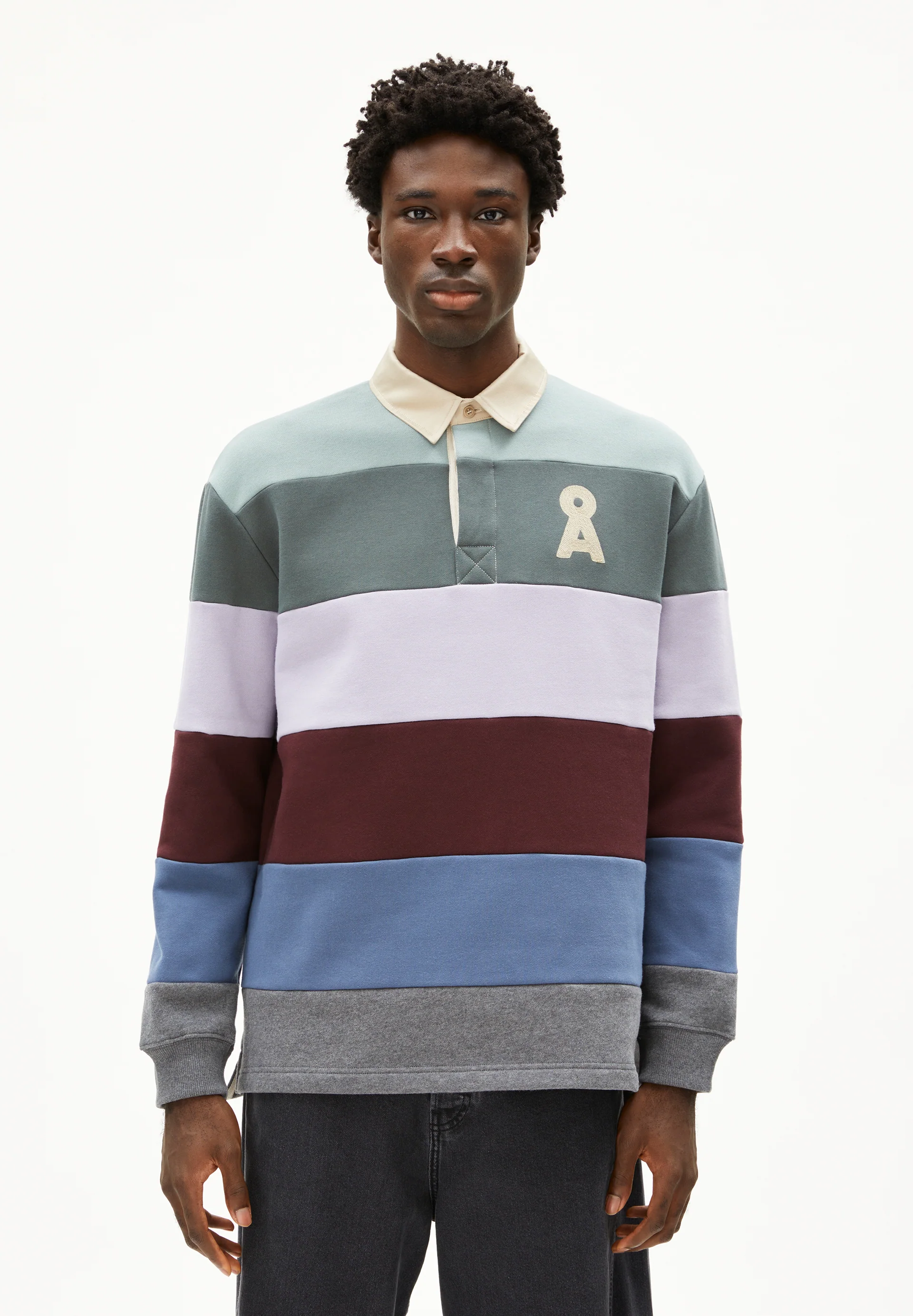 AADRU LS RUGBY FLEECE Sweatshirts made from organic cotton