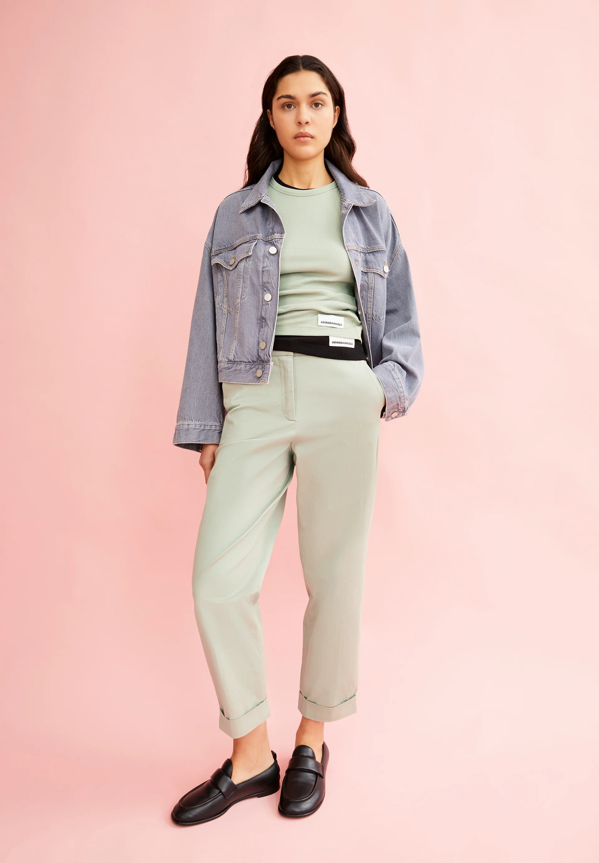 KAADWI Woven Pants made of Organic Cotton Mix