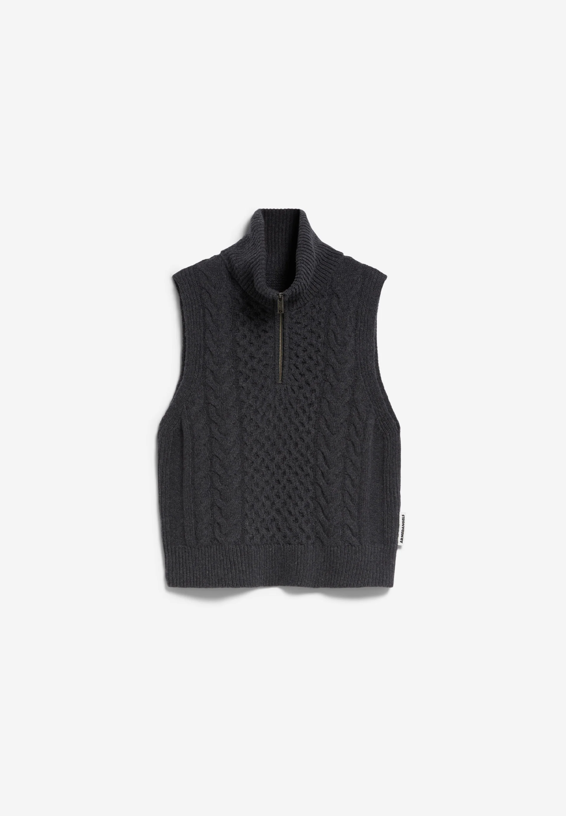 OLAIAAS CABLE Knit Top Relaxed Fit made of Organic Wool Mix